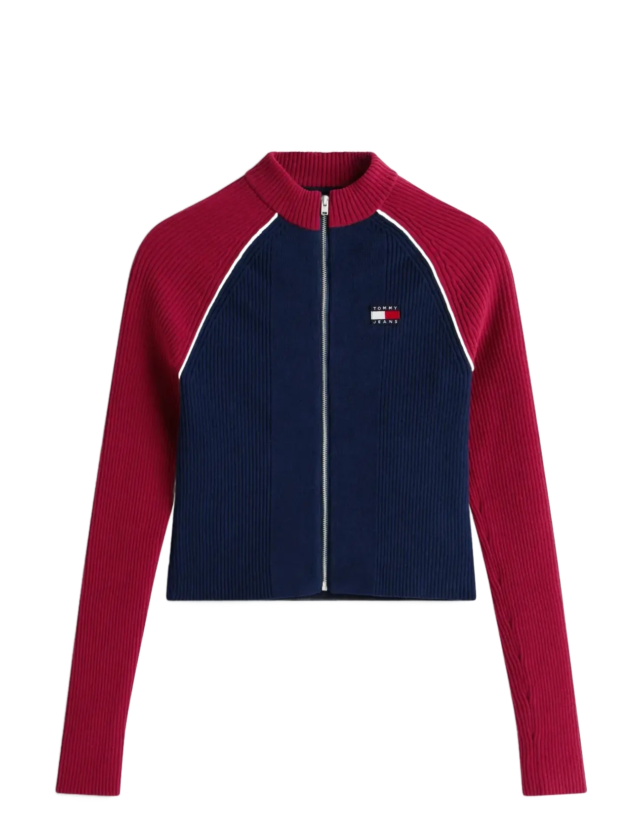 TJW COLORBLOCK ZIP THRU CARDIGAN - DARK NIGHT NAVY