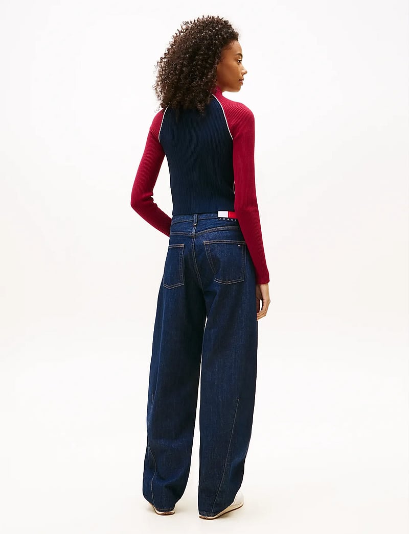 Tommy Jeans - TJW COLORBLOCK ZIP THRU CARDIGAN - koftor - dark night navy - 2