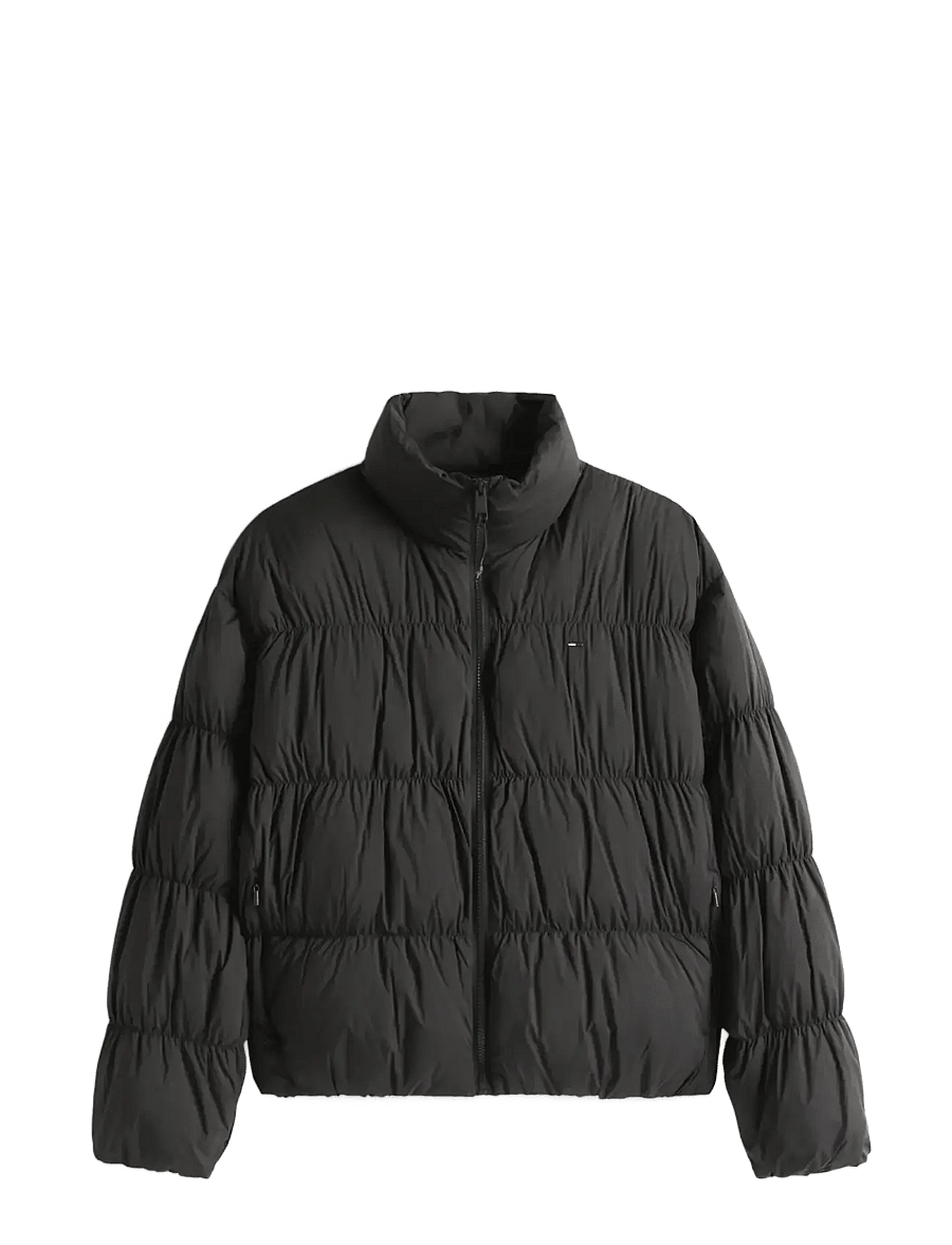 Tommy Jeans - TJW ROUCHED PFFR JCKT DWN EXT - talvejoped - black - 1