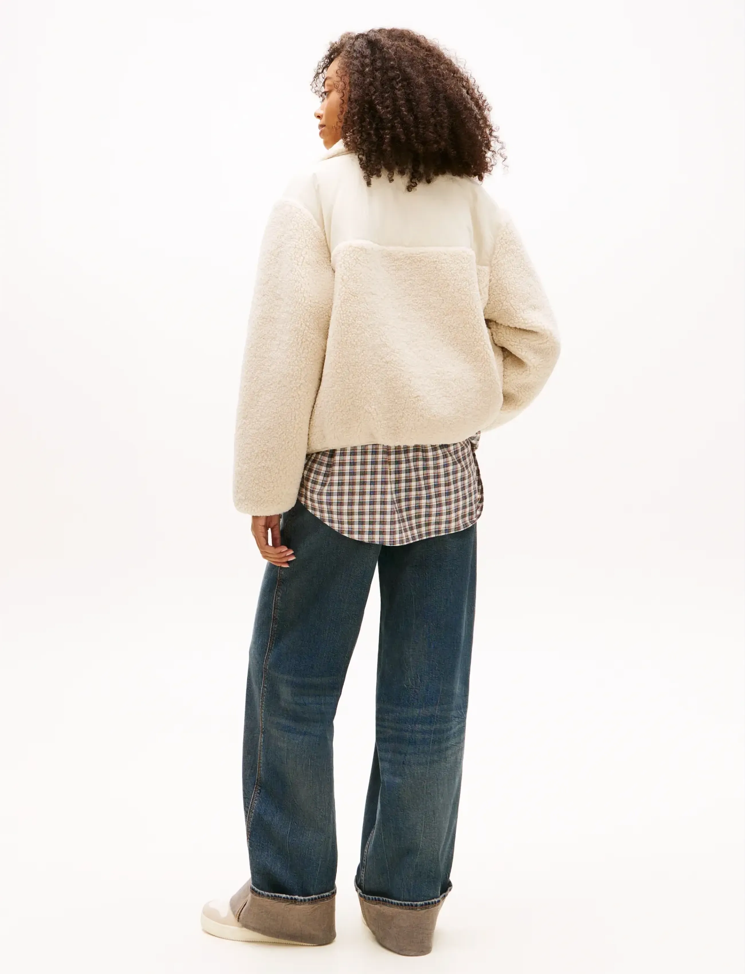 Tjw Teddy Fabric Mix Jacket 2