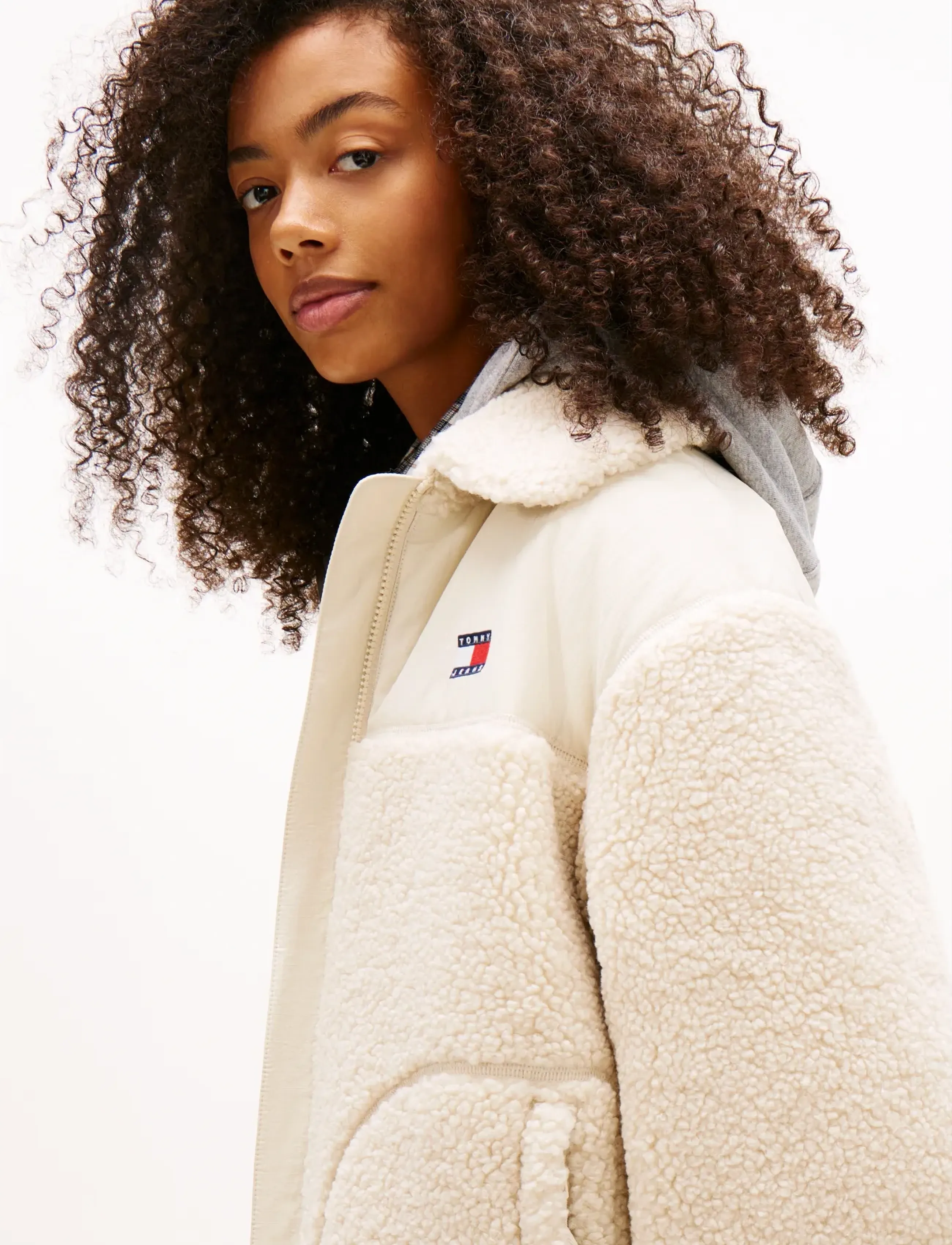 Tjw Teddy Fabric Mix Jacket 4
