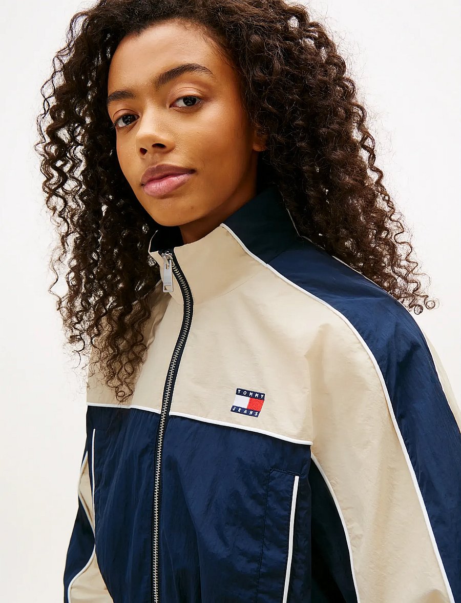 Tommy Jeans - TJW NYLON PIPING JACKET - Õhukesed jakid - dark night navy - 4