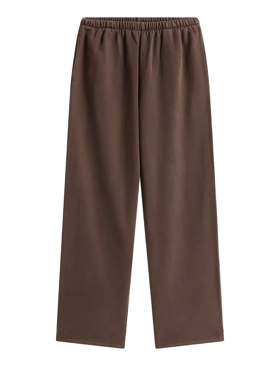 Tommy Jeans - TJW WIDE LEG SWEATPANT - treniņbikses - black walnut - 1