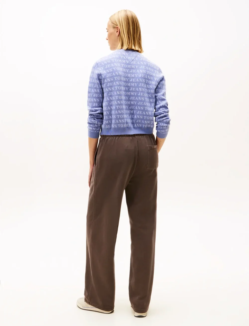 Tommy Jeans - TJW WIDE LEG SWEATPANT - träningsbyxor - black walnut - 4