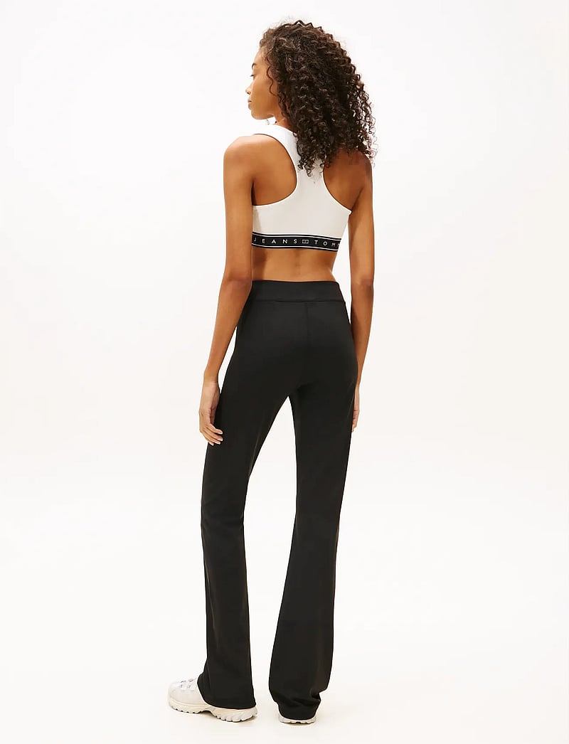 Tommy Jeans - TJW KICK FLARE LEGGINGS - utsvängda byxor - black - 4