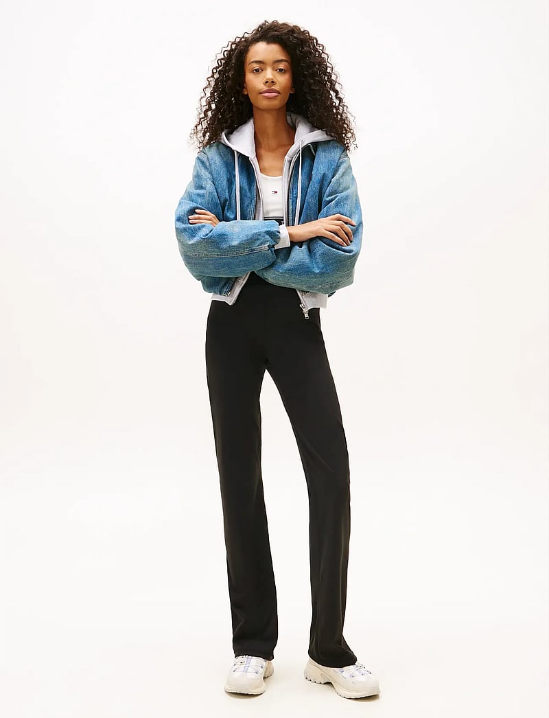 Tommy Jeans - TJW KICK FLARE LEGGINGS - flare bukser - black - 5