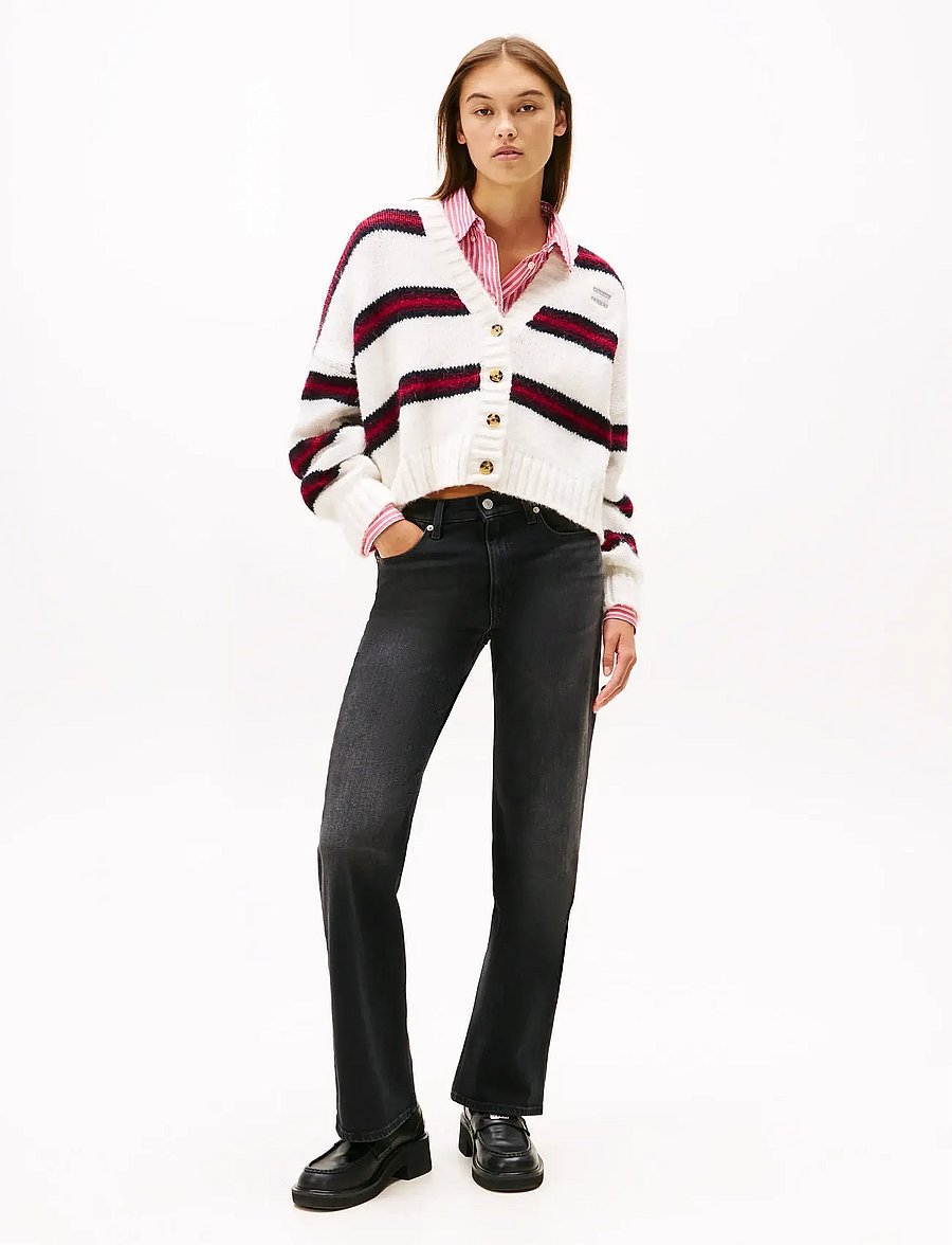 Tommy Jeans - CLEO MID BOOTCUT BI5181 - bootcut jeans - denim black - 0