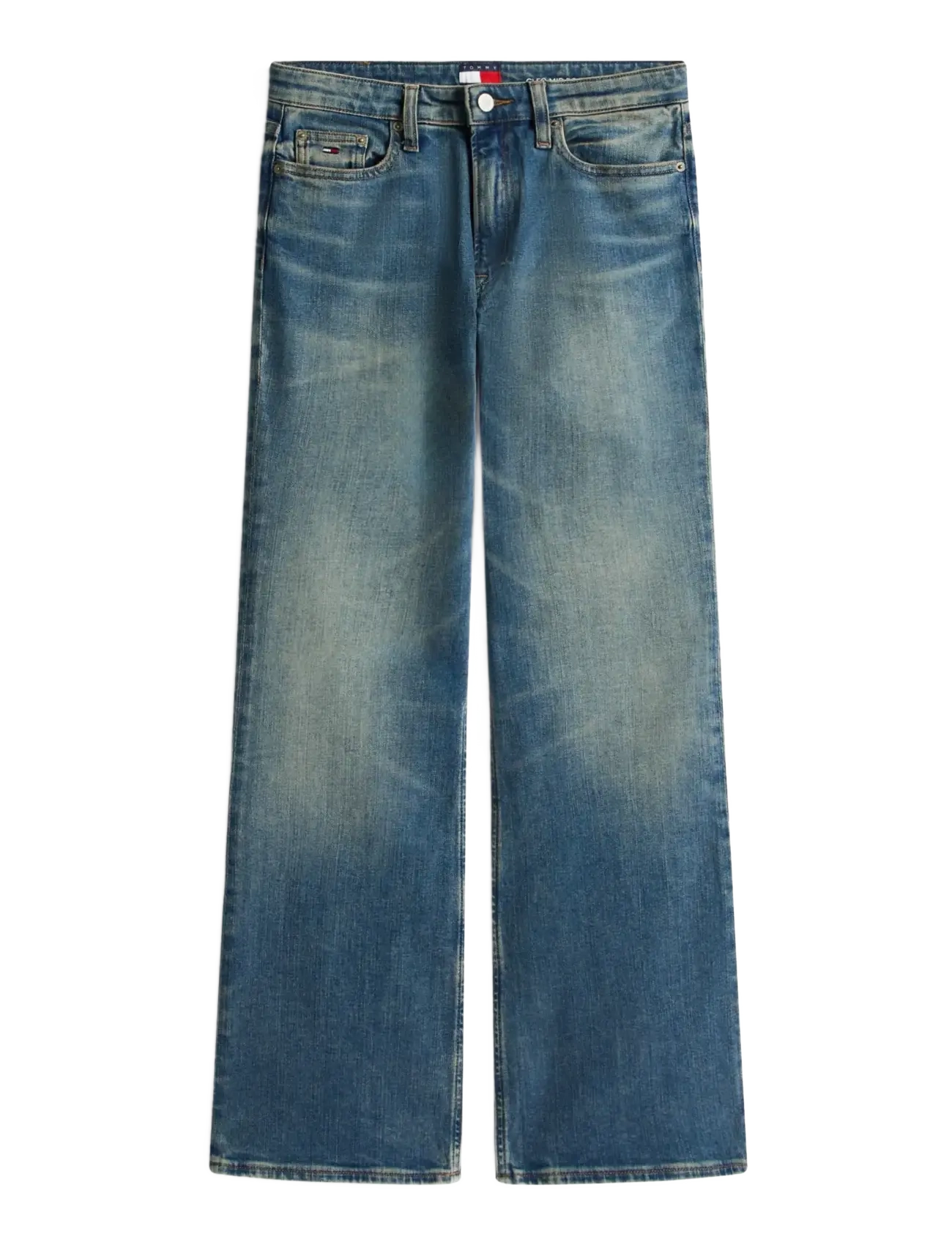 Tommy Jeans CLEO MID BOOTCUT BI5154 - Farkut - DENIM DARK / blue