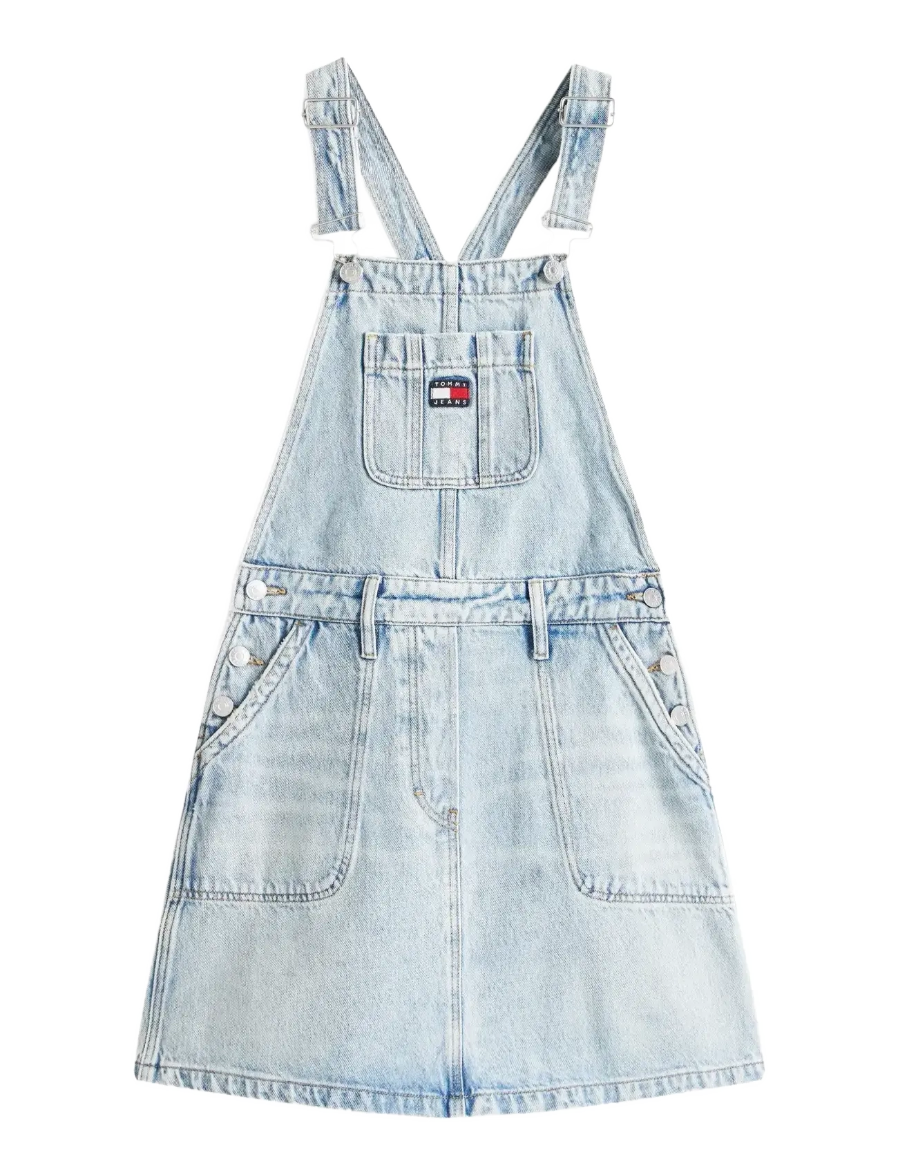 TOMMY JEANS Denim Dungaree Kleid Di2014 Blau - S - Damen