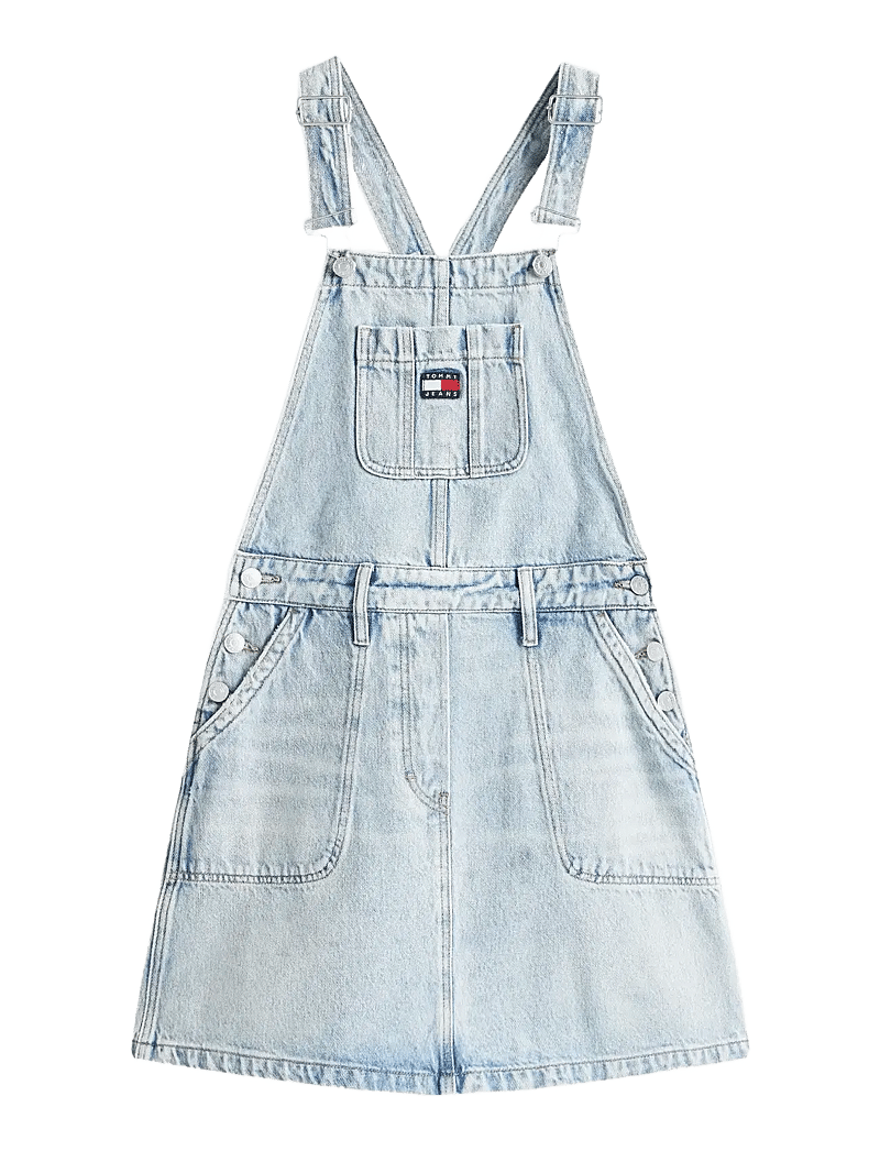 Tommy Jeans - DENIM DUNGAREE DRESS DI2014 - jumpsuits - denim light - 1