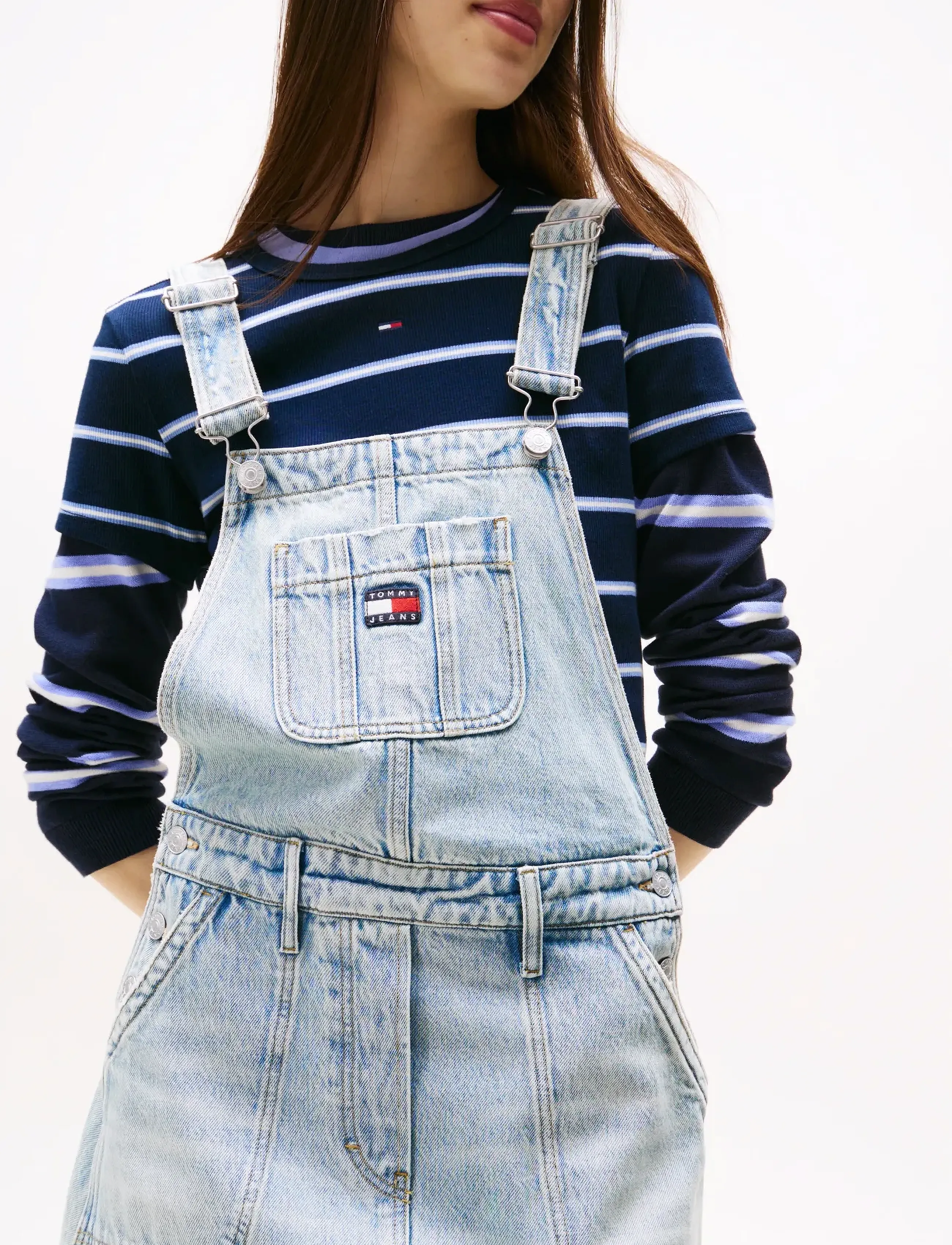 Tommy Jeans - DENIM DUNGAREE DRESS DI2014 - buksedragter - denim light - 2