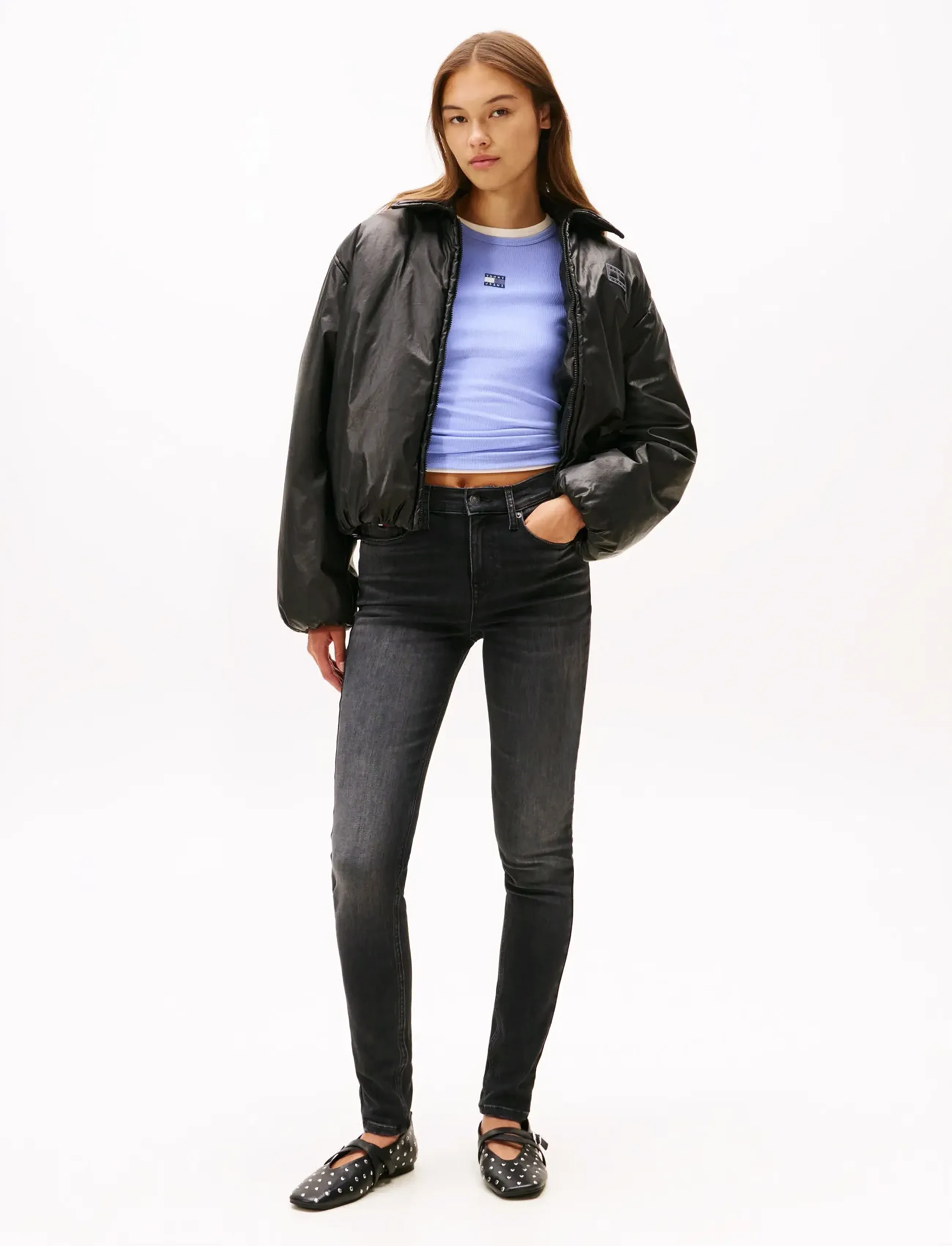 Tommy Jeans Nora Md Skn Di1286, 26 x 32, Jeans, Schwarz - Skinny, Frauen
