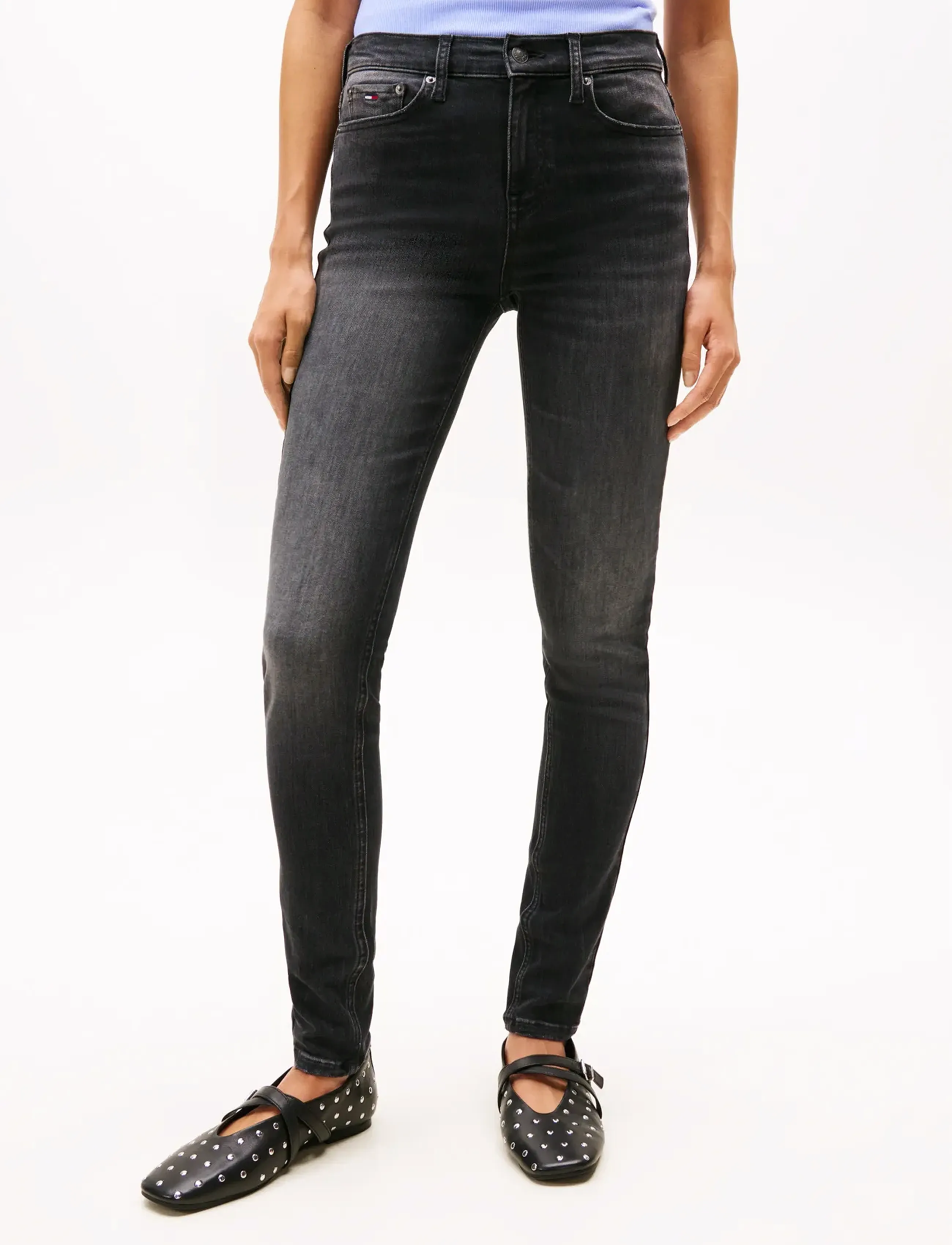 Tommy Jeans - NORA MD SKN DI1286 - jeans skinny - denim black - 4