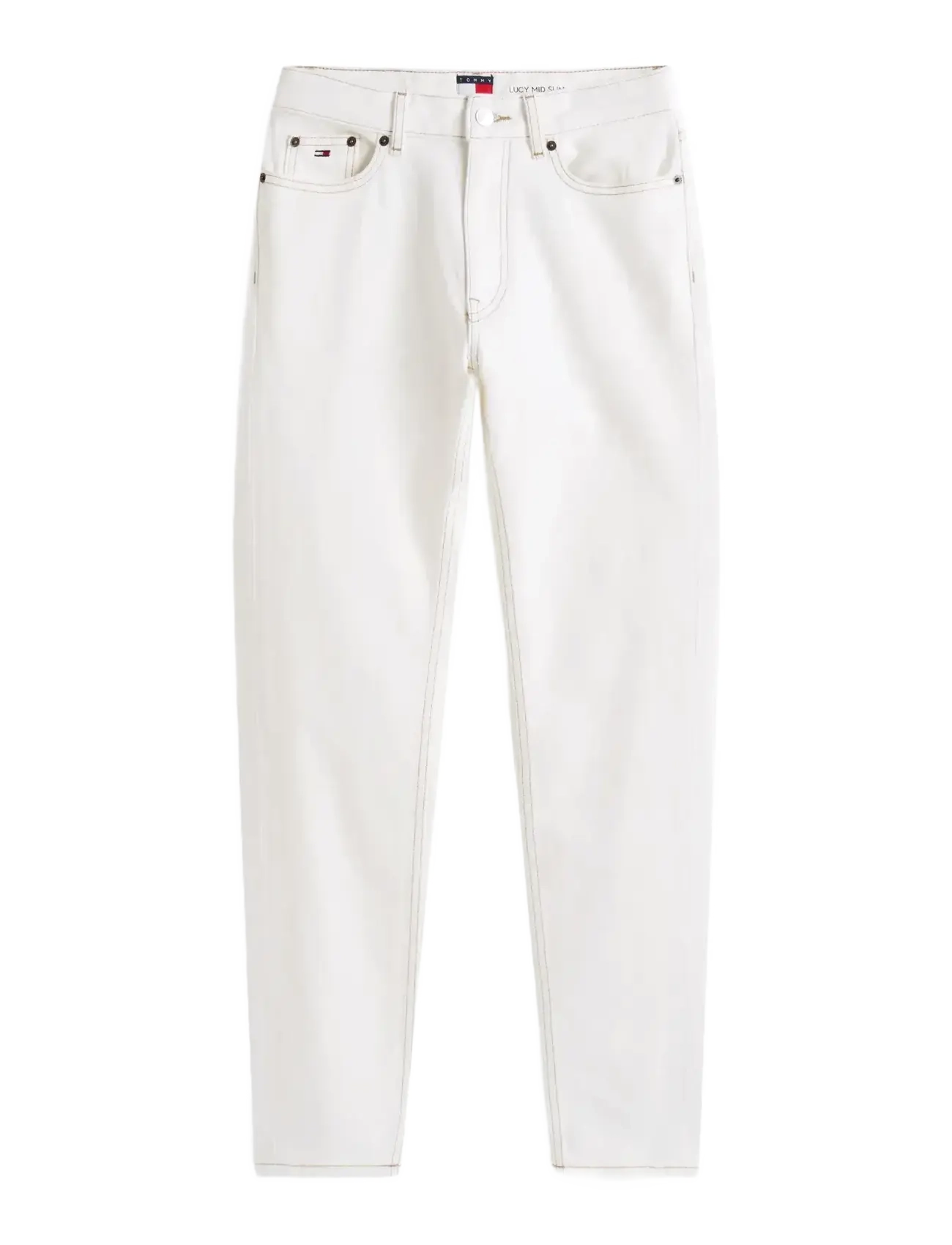 Tommy Jeans LUCY MR SLIM DI4192 - Slim jeans - DENIM WHITE 01 / white