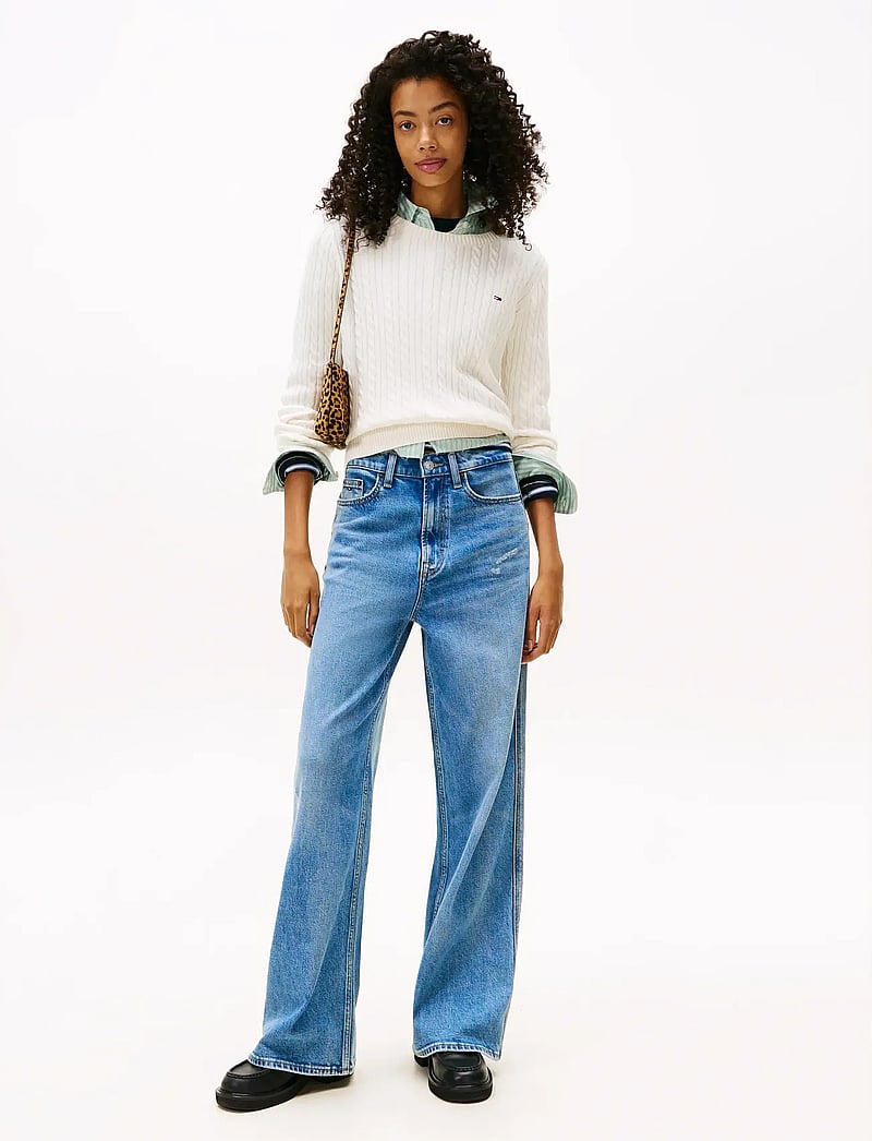 Tommy Jeans - TJW CABLE ESSENTIAL SWEATER - pullover - ancient white - 3