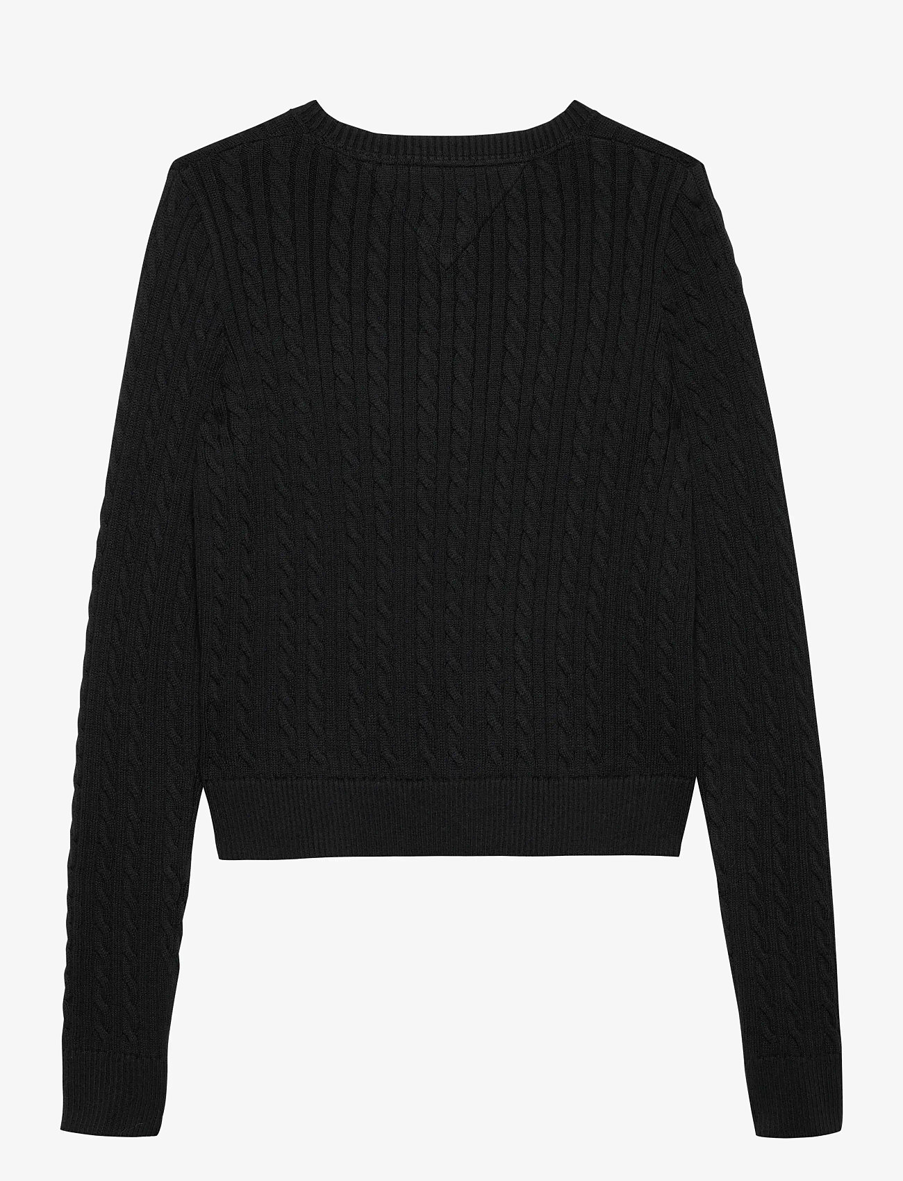 Tommy Jeans - TJW CABLE ESSENTIAL SWEATER - pullover - black - 2