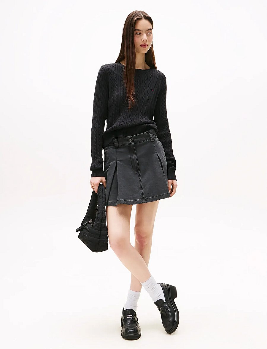 Tommy Jeans - TJW CABLE ESSENTIAL SWEATER - pullover - black - 3