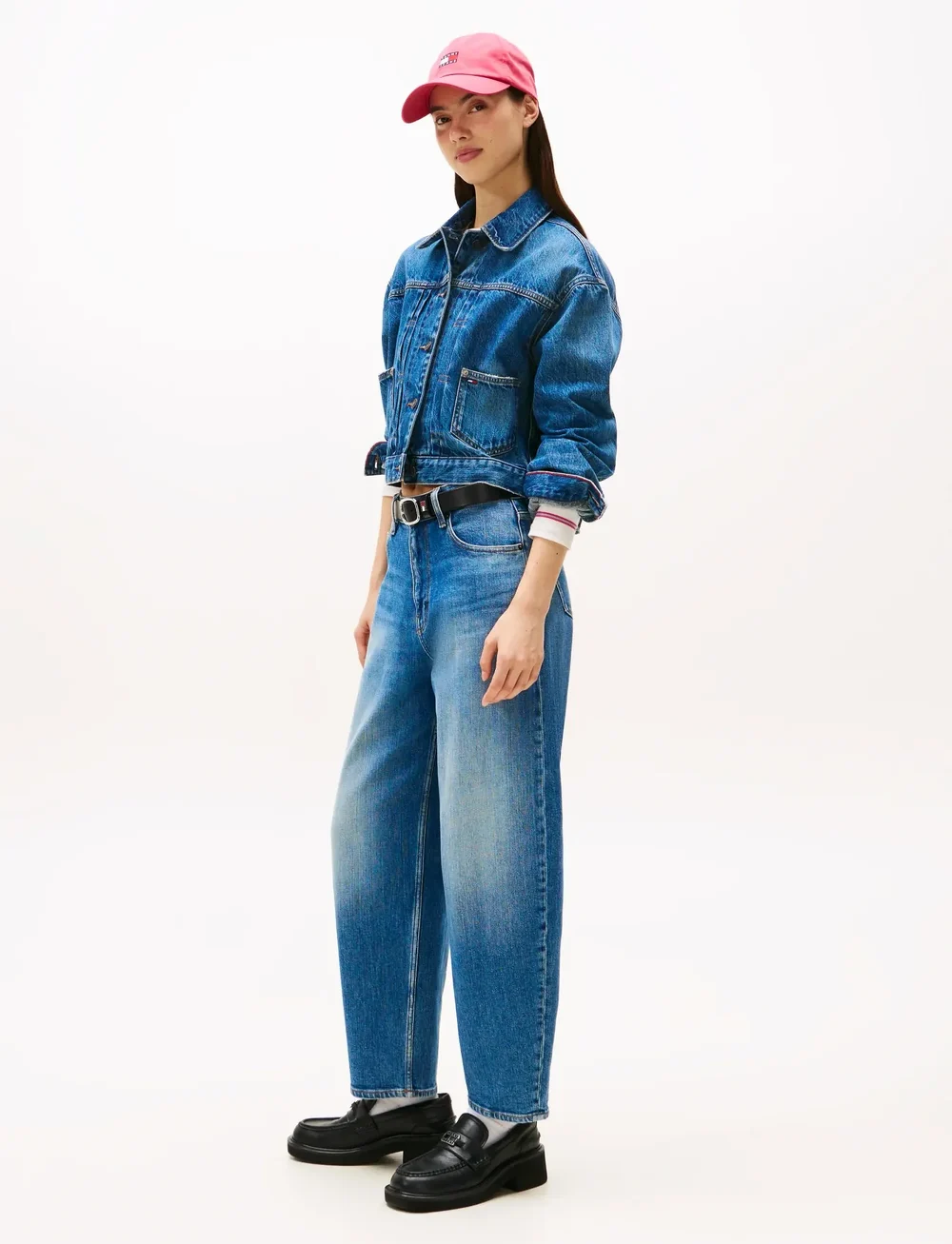 Tommy Jeans - JEANIE BALLOON  BI0134 - hosen mit weitem bein - denim medium - 4