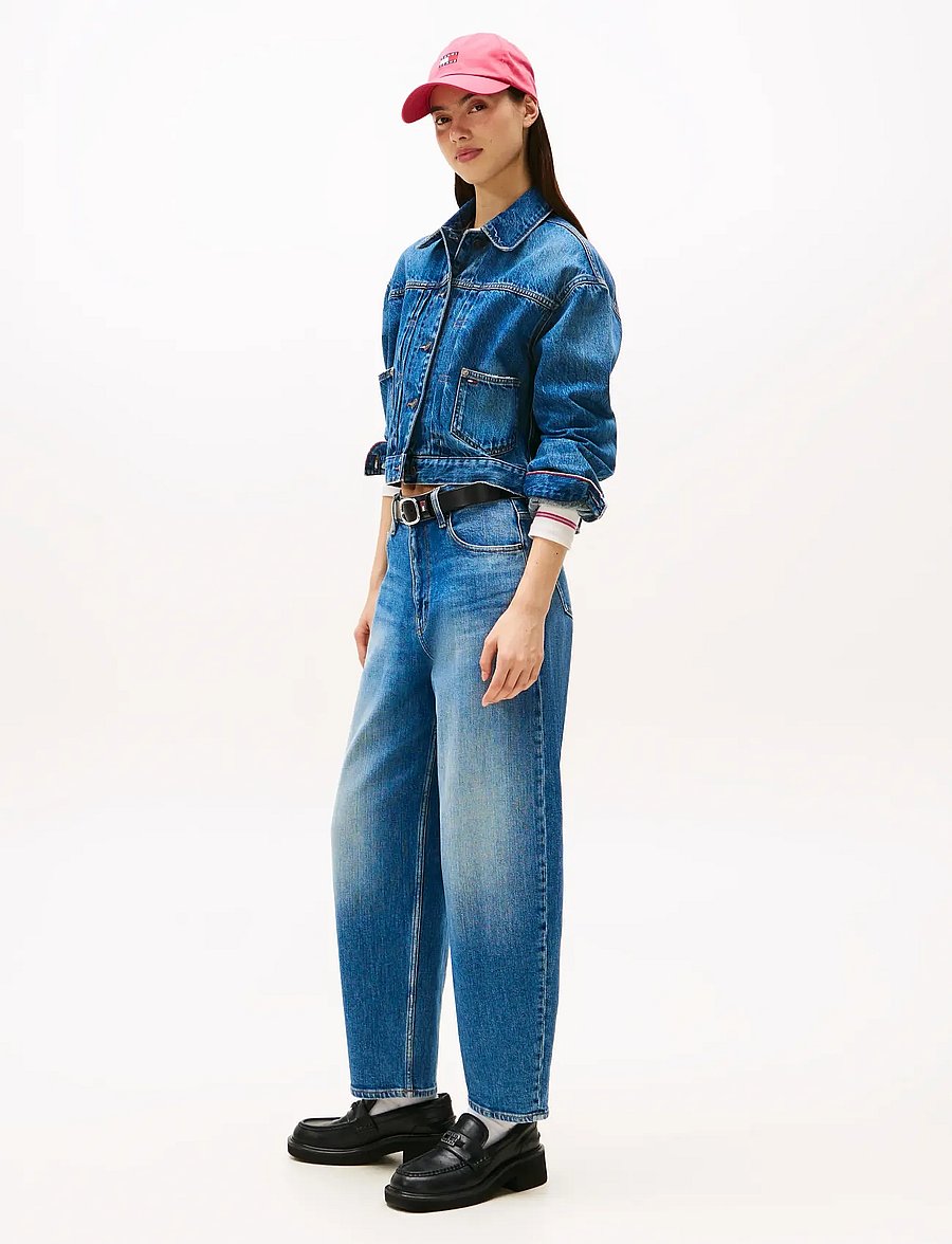 Tommy Jeans - JEANIE BALLOON BI0134 - hosen mit weitem bein - denim medium - 4