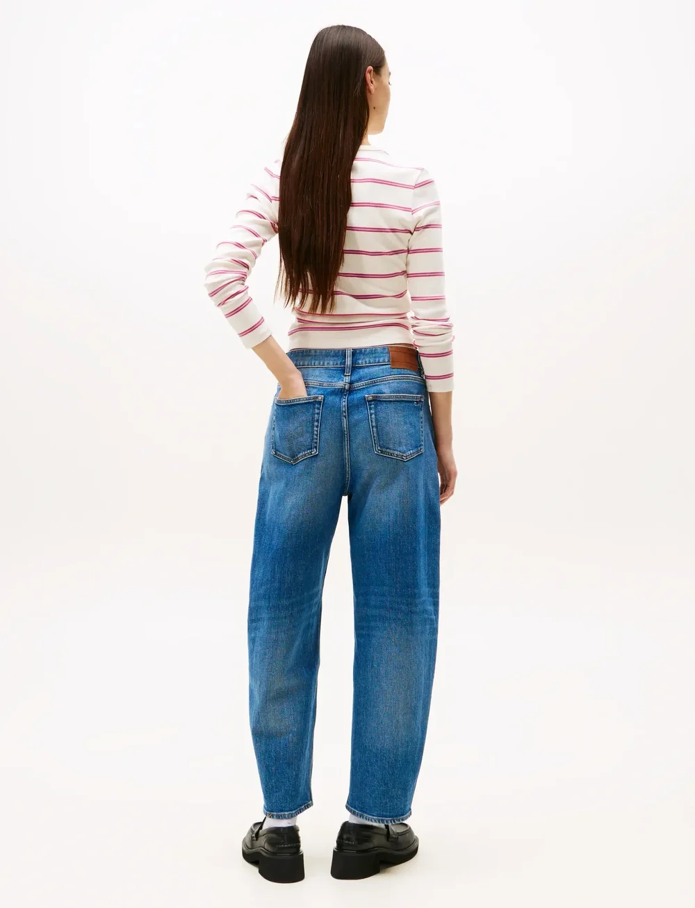 Tommy Jeans - JEANIE BALLOON  BI0134 - hosen mit weitem bein - denim medium - 5