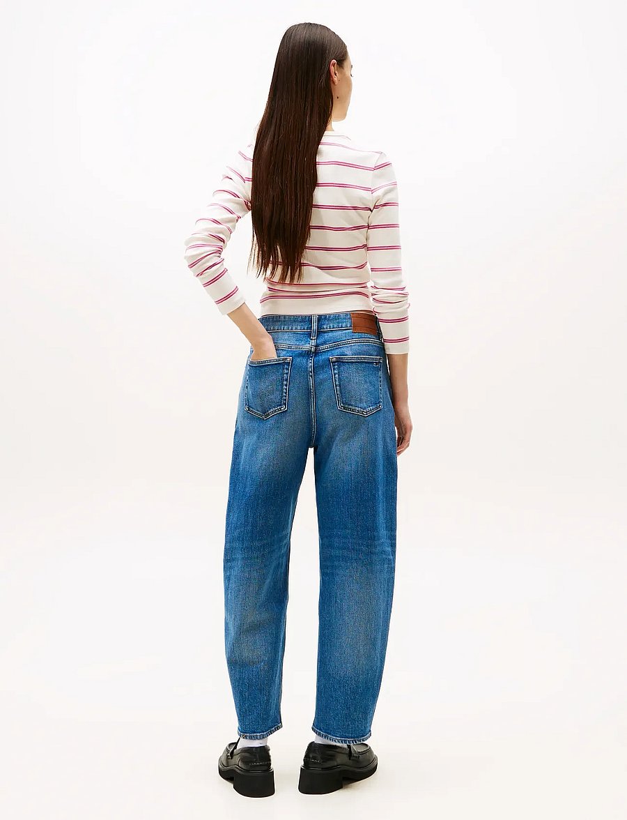 Tommy Jeans - JEANIE BALLOON BI0134 - hosen mit weitem bein - denim medium - 5