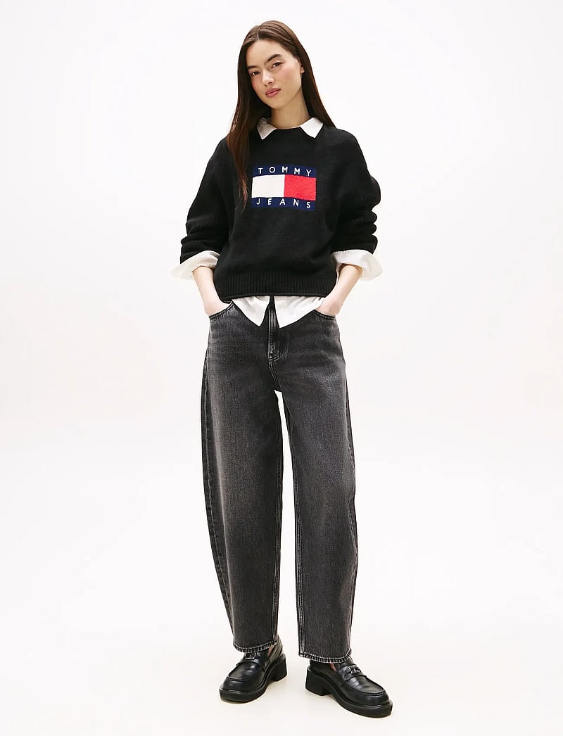 Tommy Jeans - JEANIE BALLOON BI0187 - barrel jeans - denim black - 0