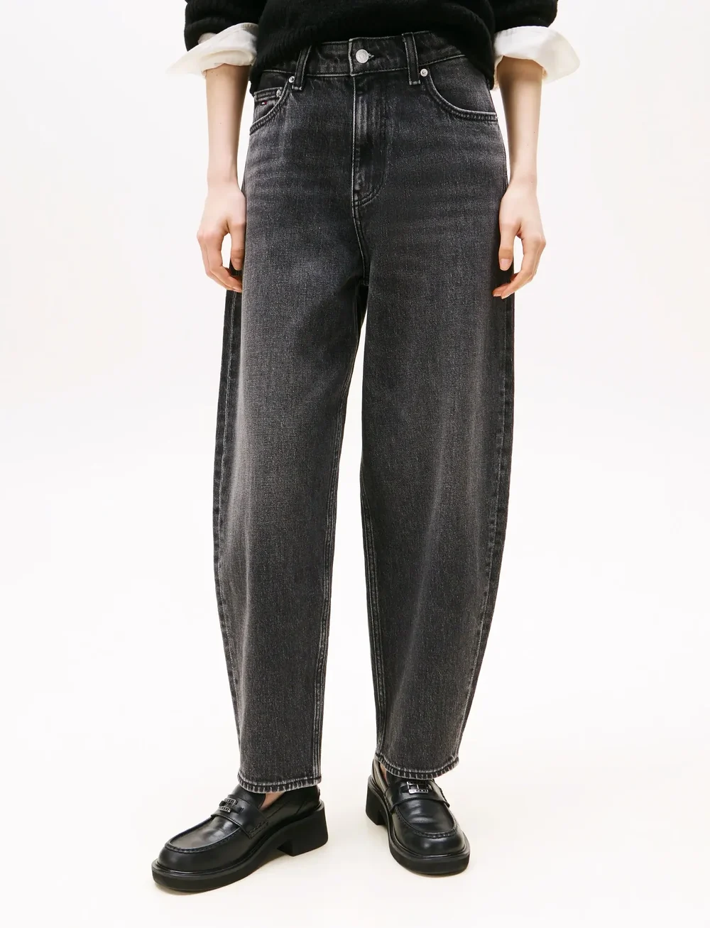 Tommy Jeans - JEANIE BALLOON BI0187 - barrel jeans - denim black - 4