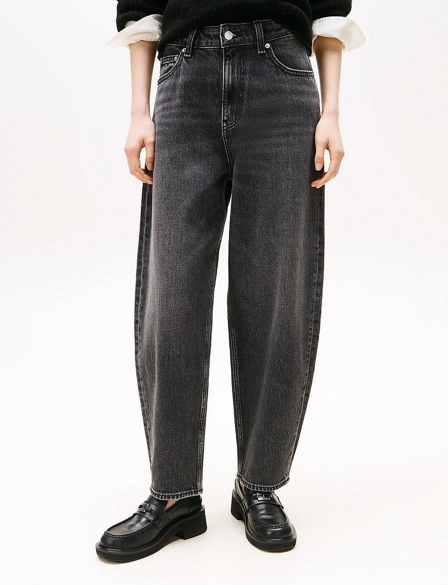 Tommy Jeans - JEANIE BALLOON BI0187 - barrel-farkut - denim black - 4