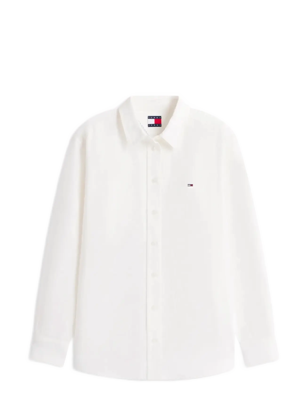 Tommy Jeans TJW RLX LINEN SHIRT - Transitional Layering - ECRU / white