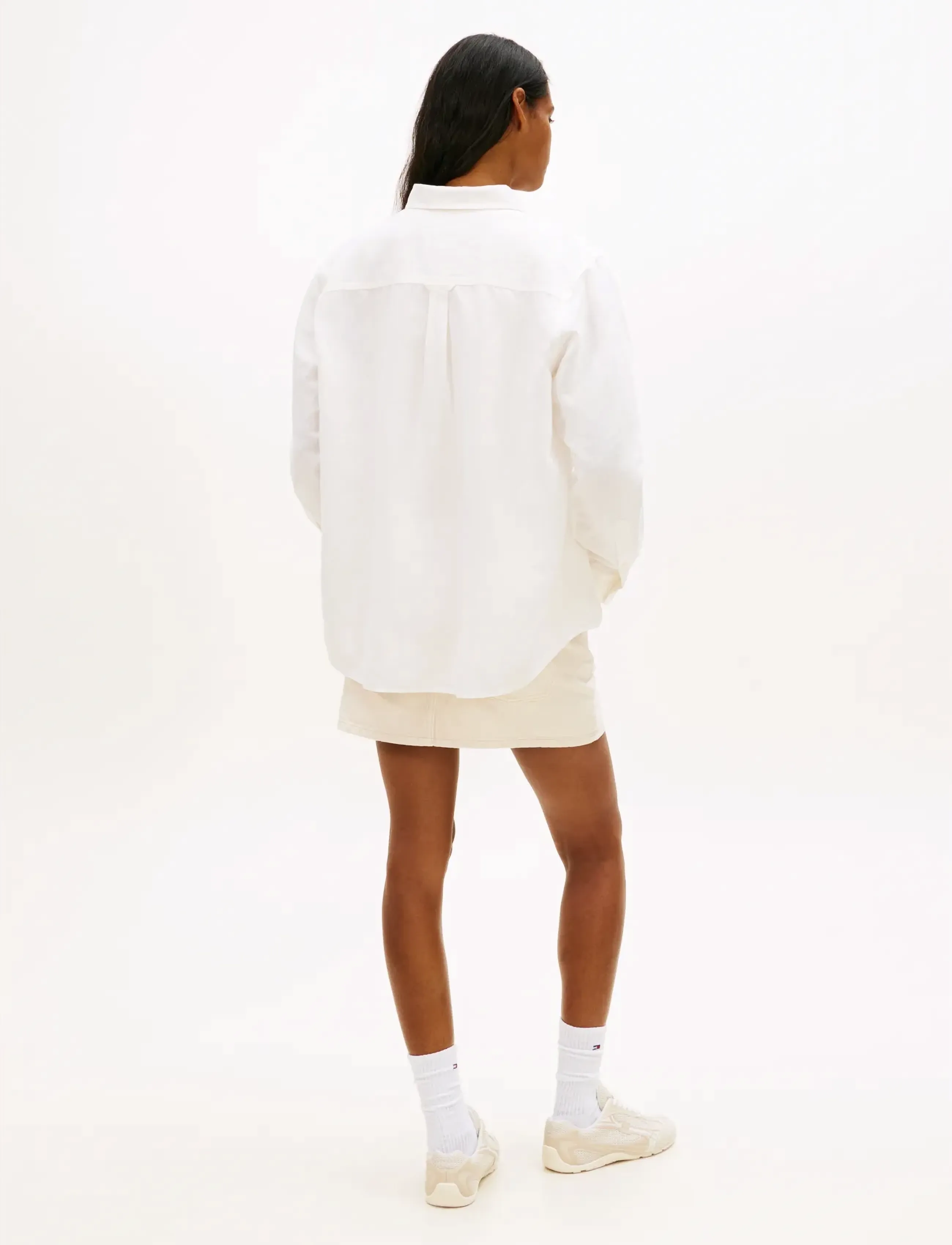 Tommy Jeans - TJW RLX LINEN SHIRT - chemises à manches longues - ecru - 2