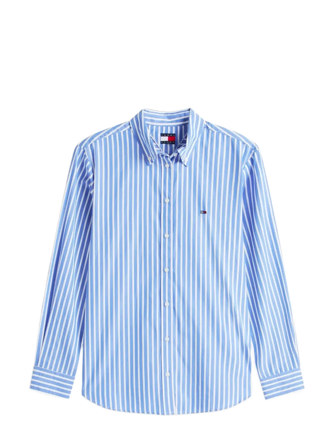 Tommy Jeans TJW REG POPLIN SHIRT EXT - Uus - EMPIRE BLUE   STRIPE / blue