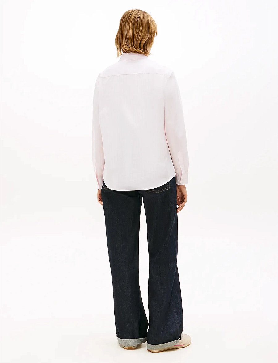 Tommy Jeans - TJW REG POPLIN SHIRT EXT - langærmede skjorter - pearly pink stripe - 2