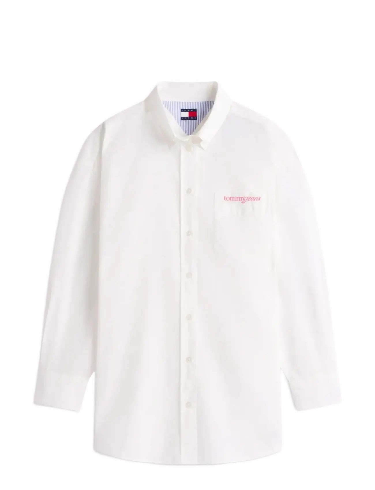 Tommy Jeans TJW OVS POPLIN SHIRT - Bluser & Skjorter - ECRU / white