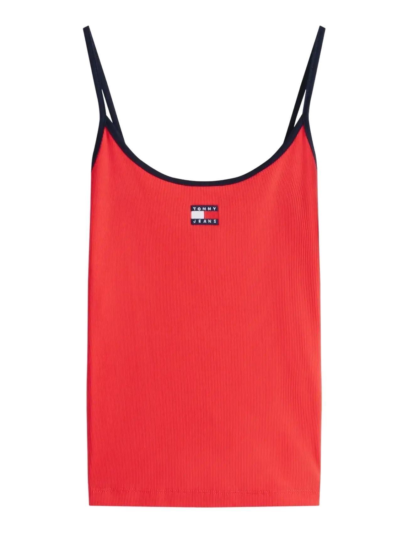 Tommy Jeans TJW SLIM BADGE STRAPPY TOP - Kleidung - RED ALERT / red