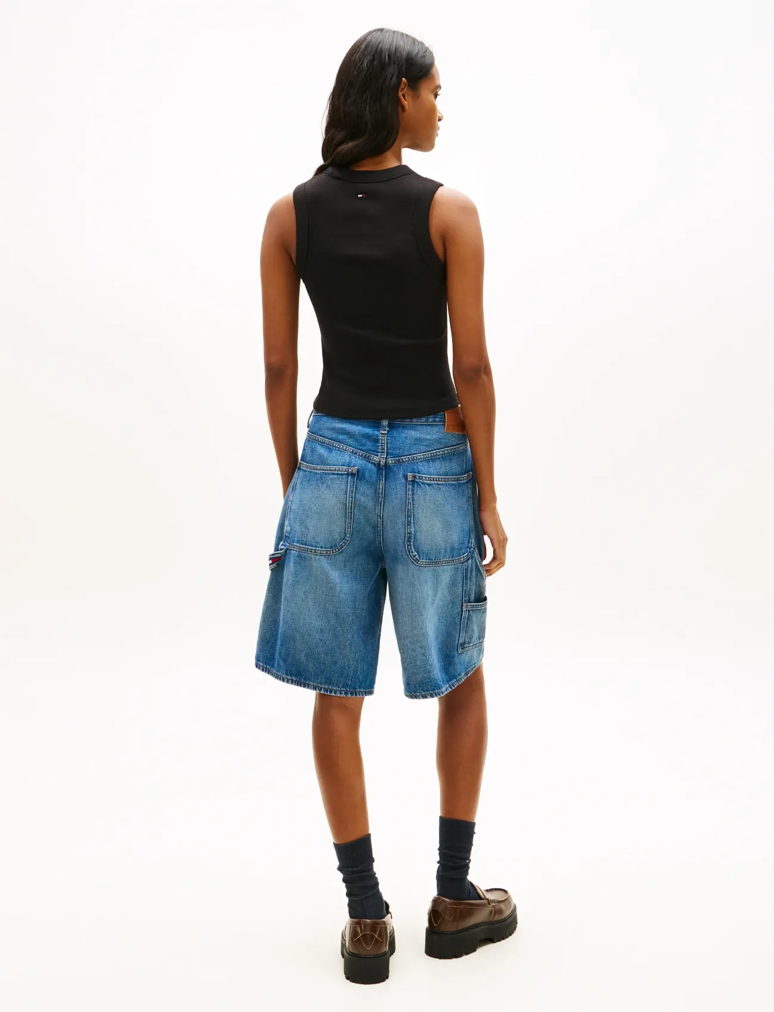 Tommy Jeans - TJW SLIM SH TJ BUBBLE TANK - tanktops - black - 2