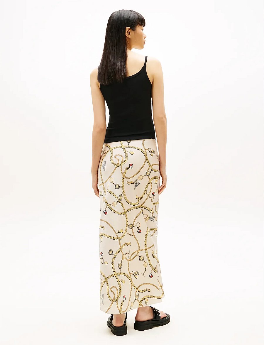 Tommy Jeans - TJW AOP MAXI SKIRT - maksiseelikud - chain aop - 2