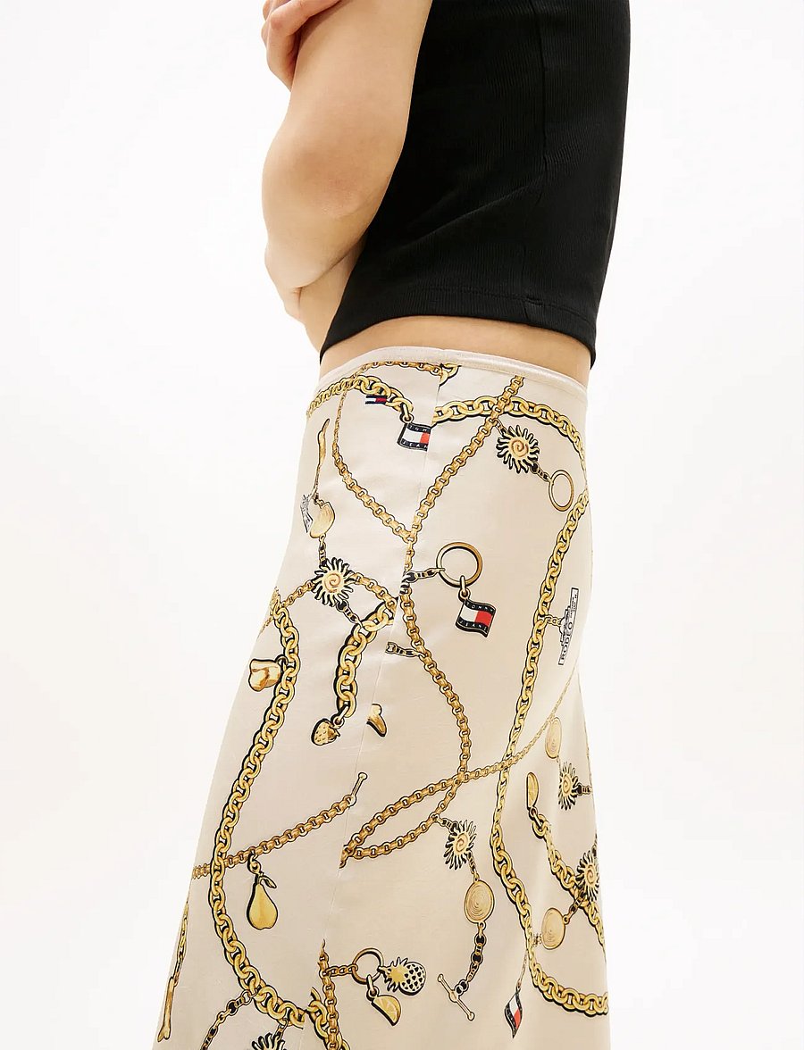 Tommy Jeans - TJW AOP MAXI SKIRT - maksiseelikud - chain aop - 4