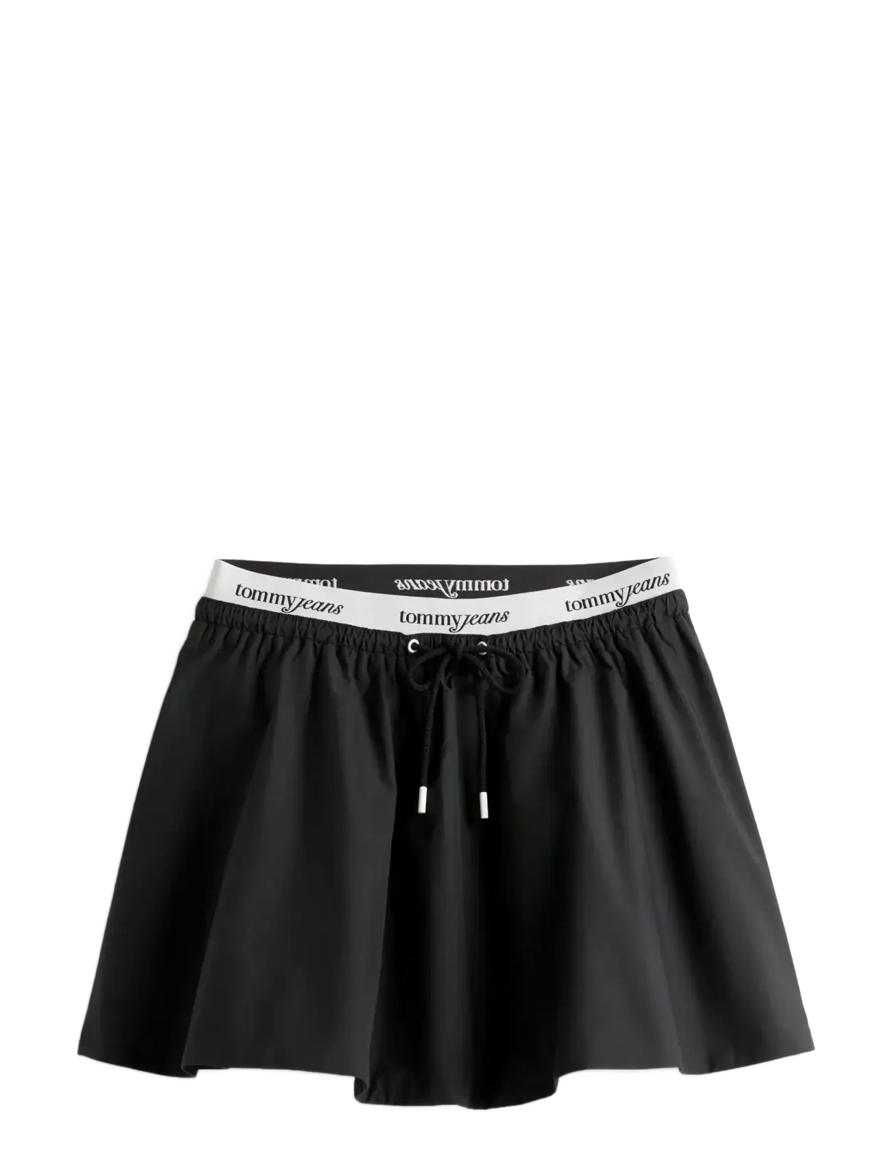 TOMMY JEANS Tjw Waistband Poplin Rock Schwarz - XS - Damen