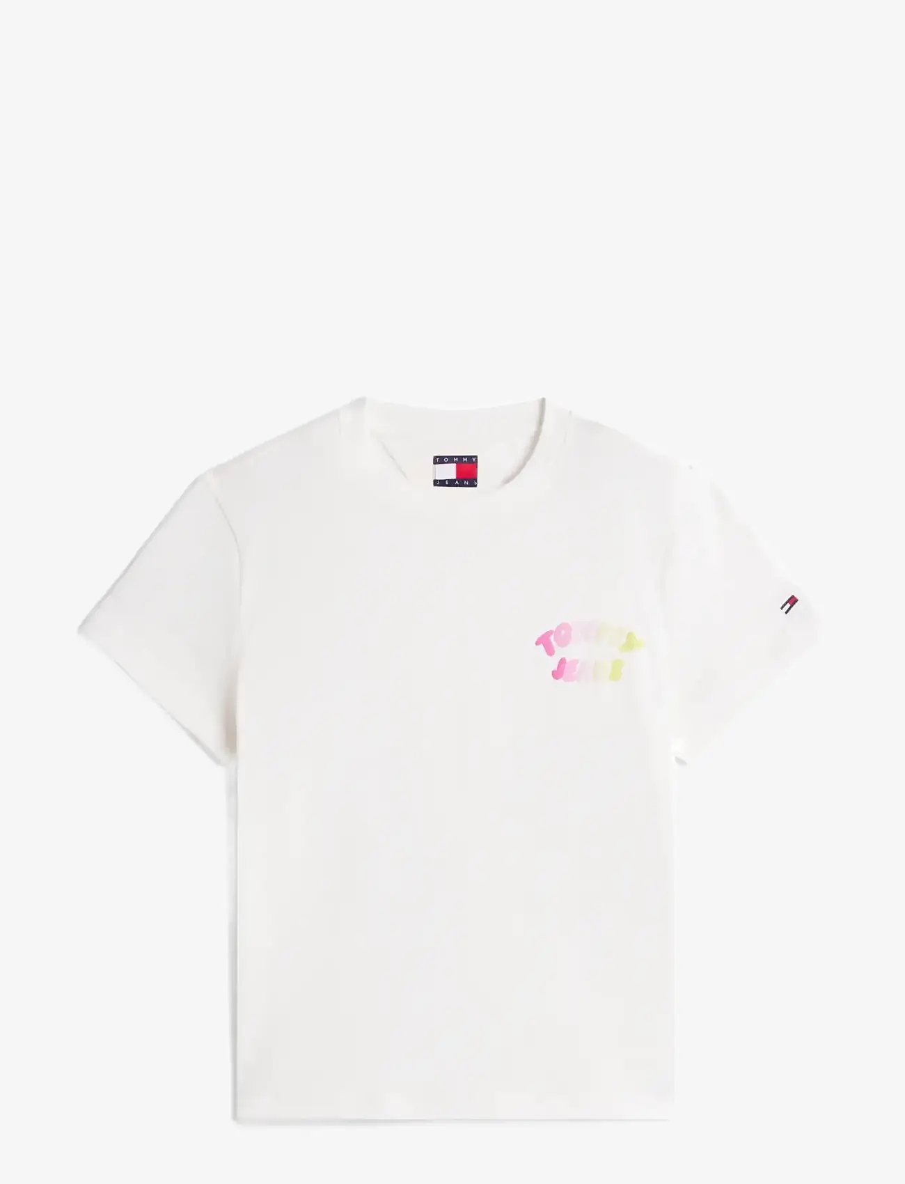 Tommy Jeans - TJW REG TJ BUBBLE SS TEE EXT - t-särgid - ecru - 1