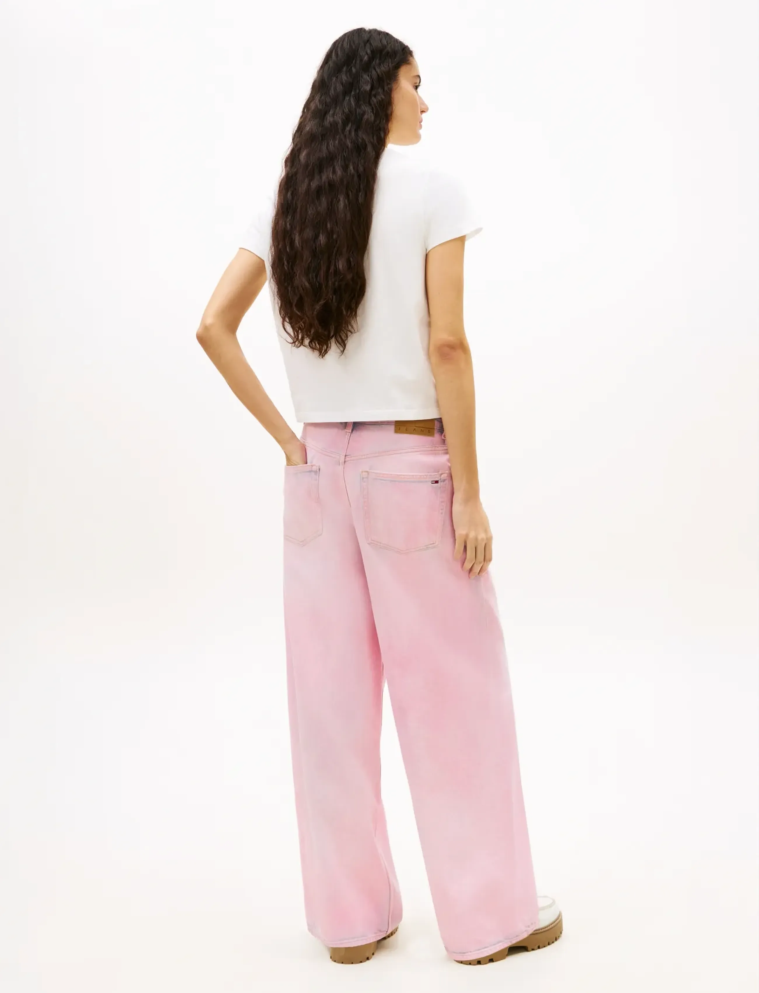 Tommy Jeans - TJW REG TJ BUBBLE SS TEE EXT - t-shirts - ecru - 2