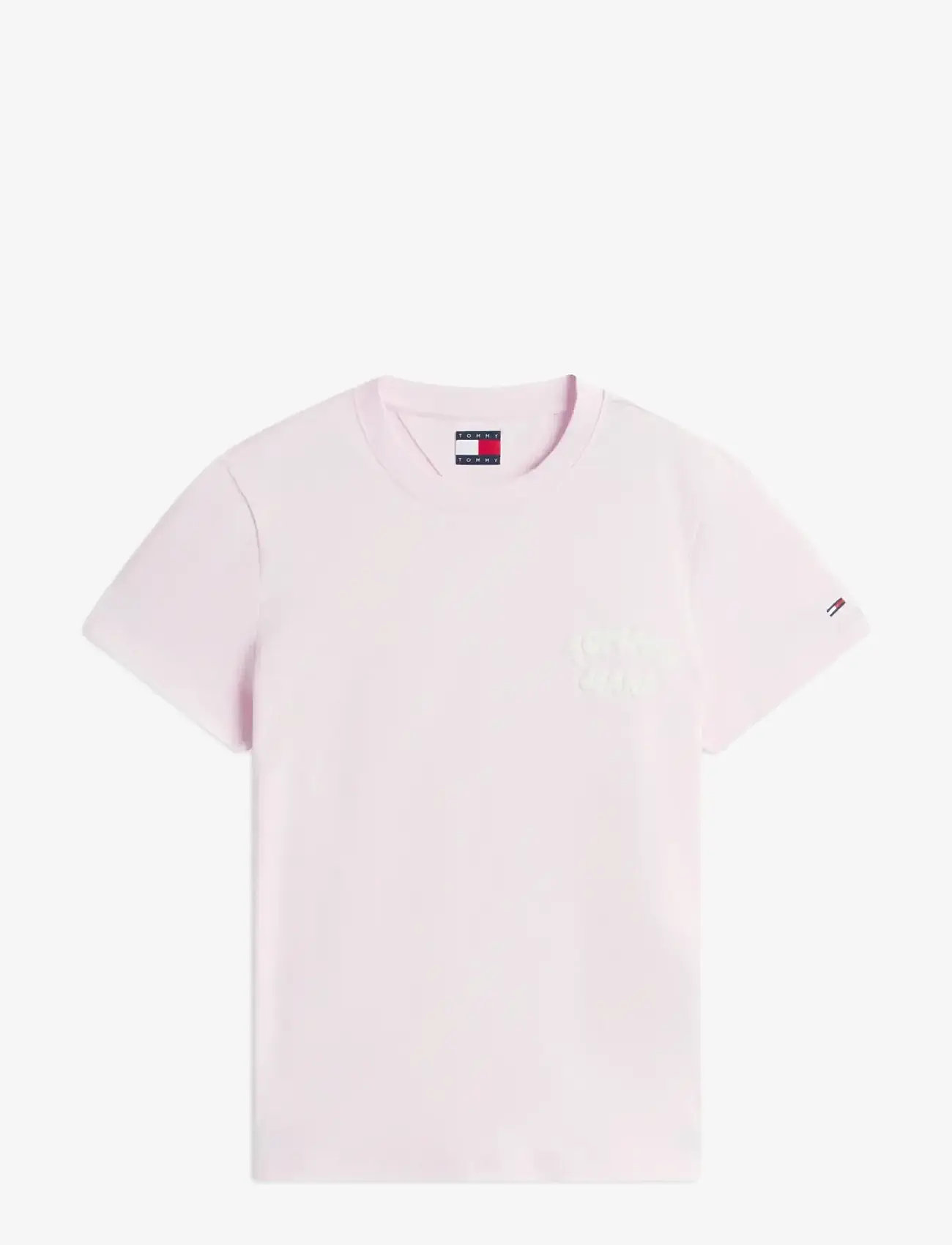 Tommy Jeans - TJW REG TJ BUBBLE SS TEE EXT - t-shirts - pearly pink - 1