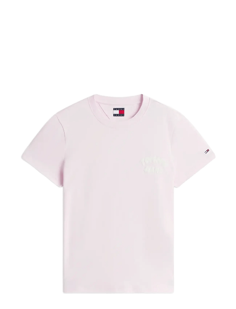 Tommy Jeans - TJW REG TJ BUBBLE SS TEE EXT - t-shirts - pearly pink - 1