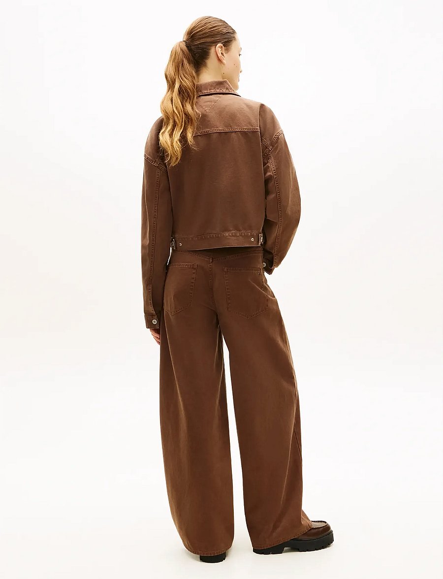 Tommy Jeans - TJW ESS COTTON GMD JACKET - kevadjoped - chicory roast - 2