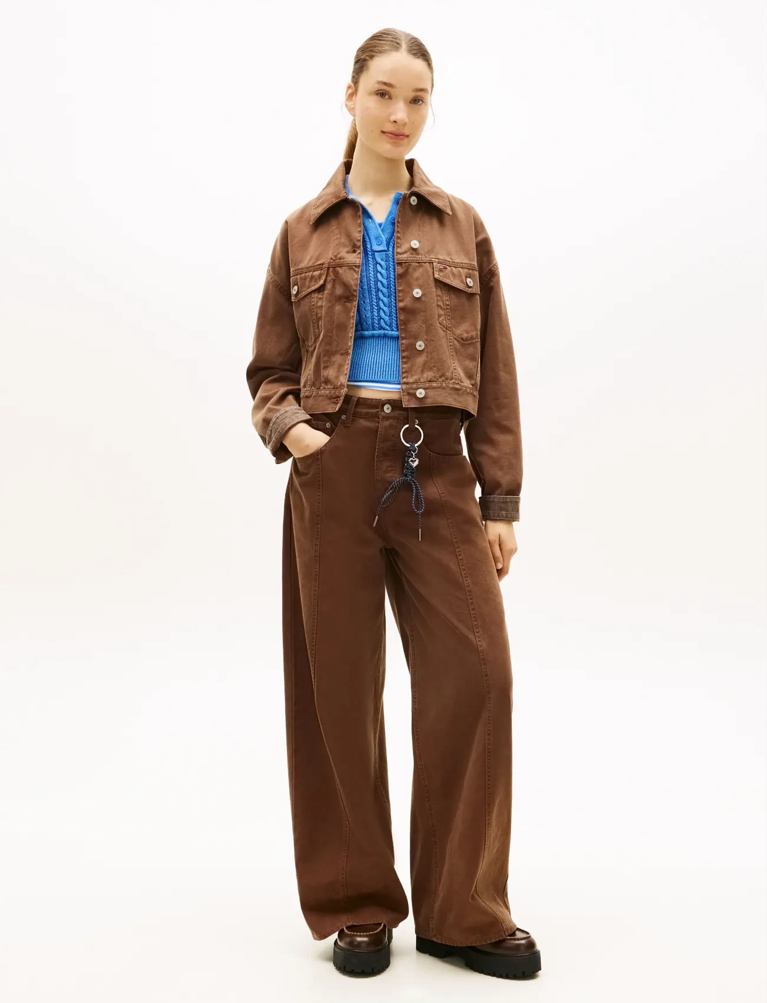 Tommy Jeans - TJW ESS COTTON GMD JACKET - kevadjoped - chicory roast - 3