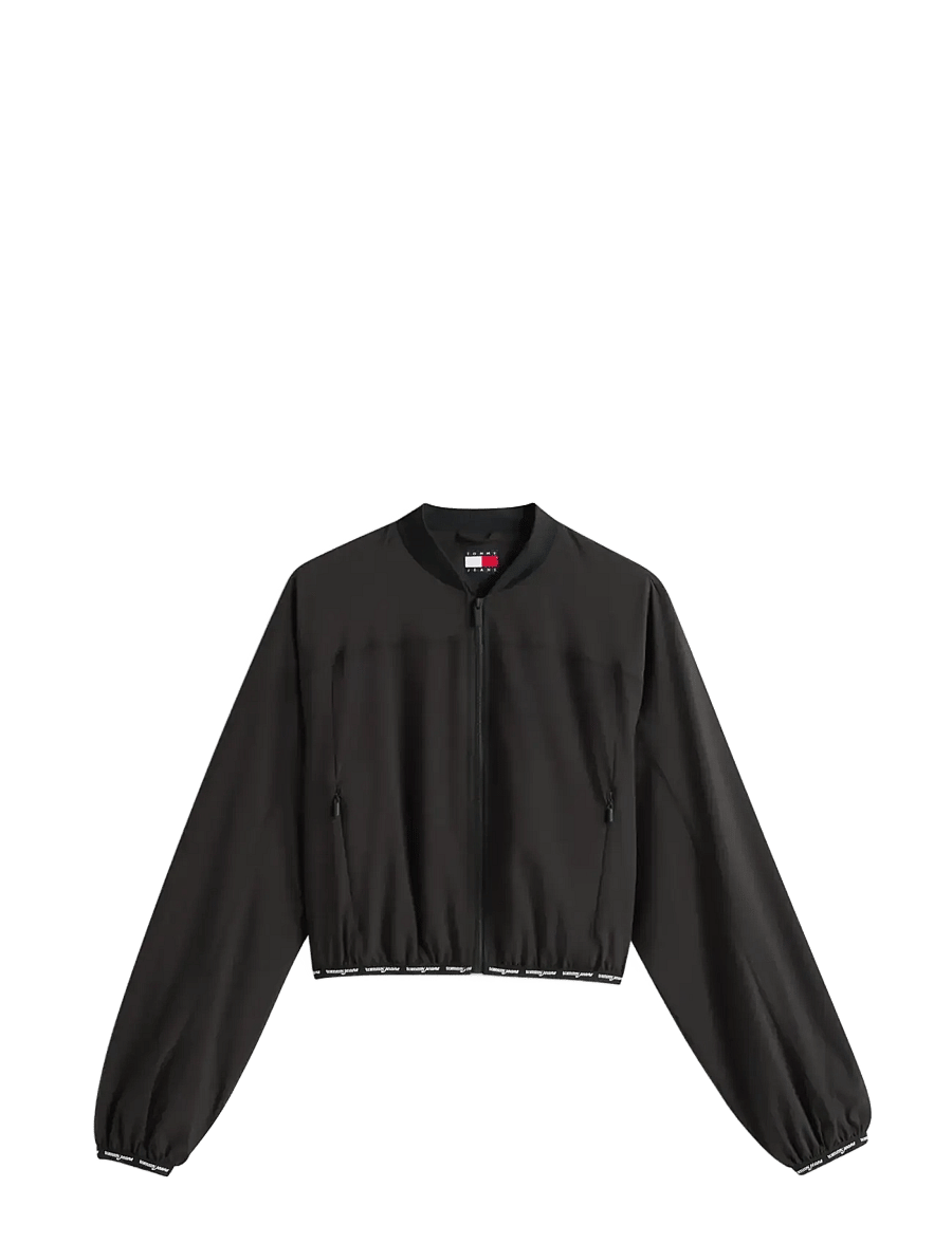 Tommy Jeans - TJW LOGO BINDING BOMBER - vårjackor - black - 1