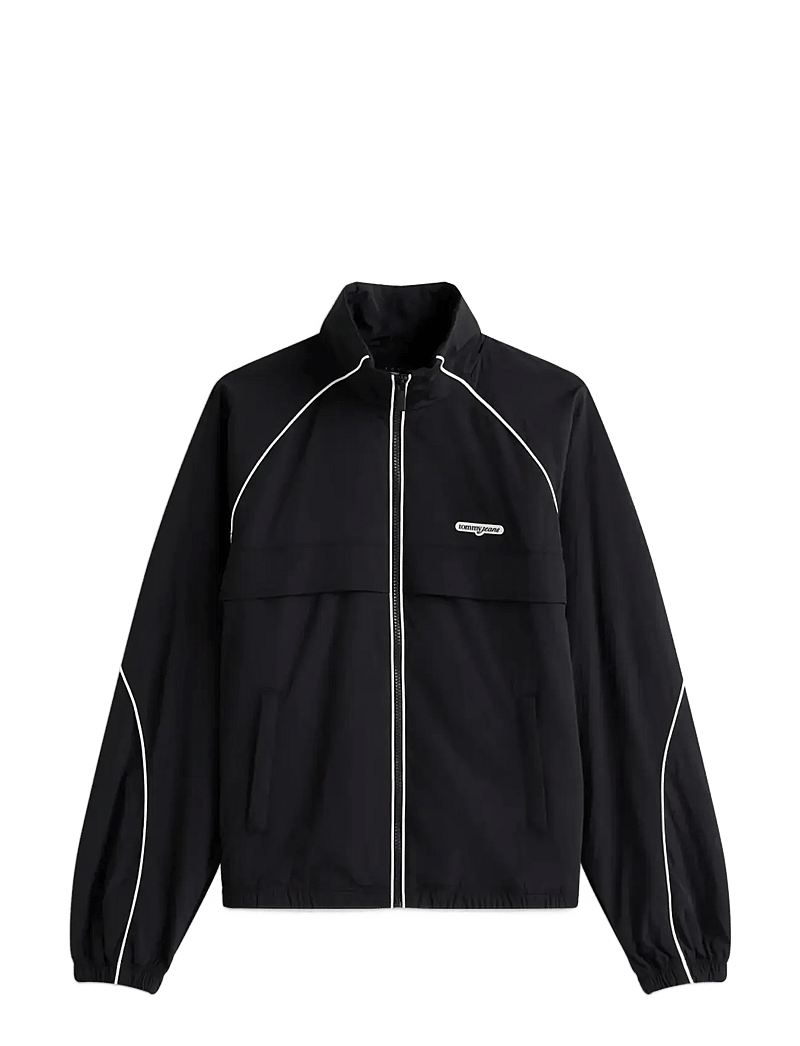 Tommy Jeans - TJW PIPING NYLON TRACK JACKET - sportjacken - black - 1