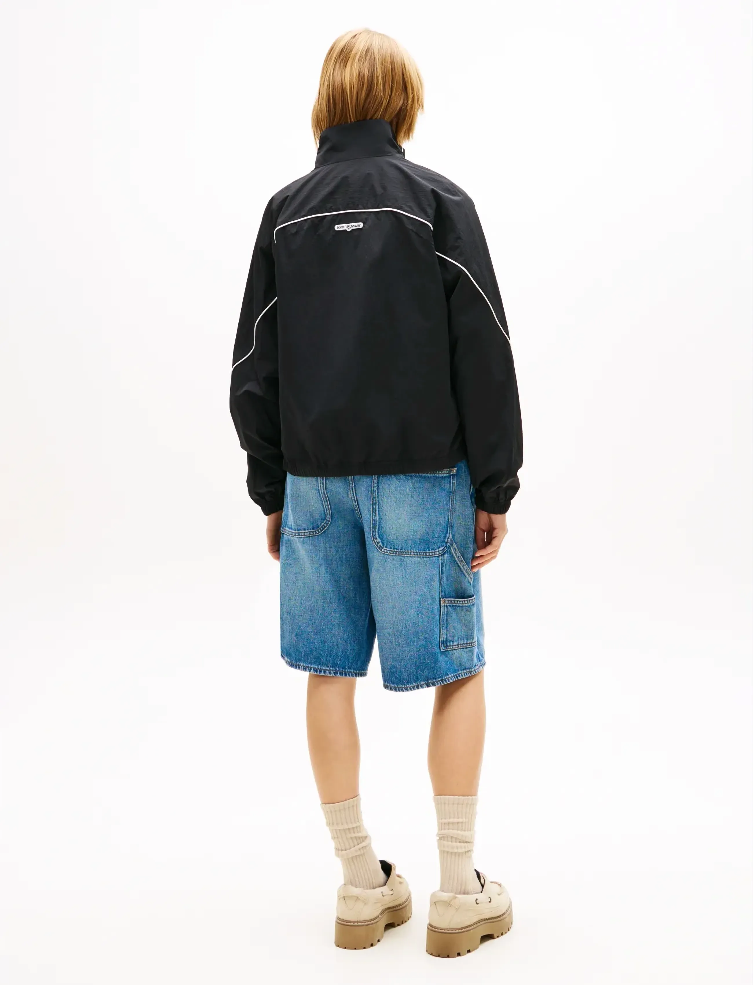 Tommy Jeans - TJW PIPING NYLON TRACK JACKET - freizeitjacken - black - 2