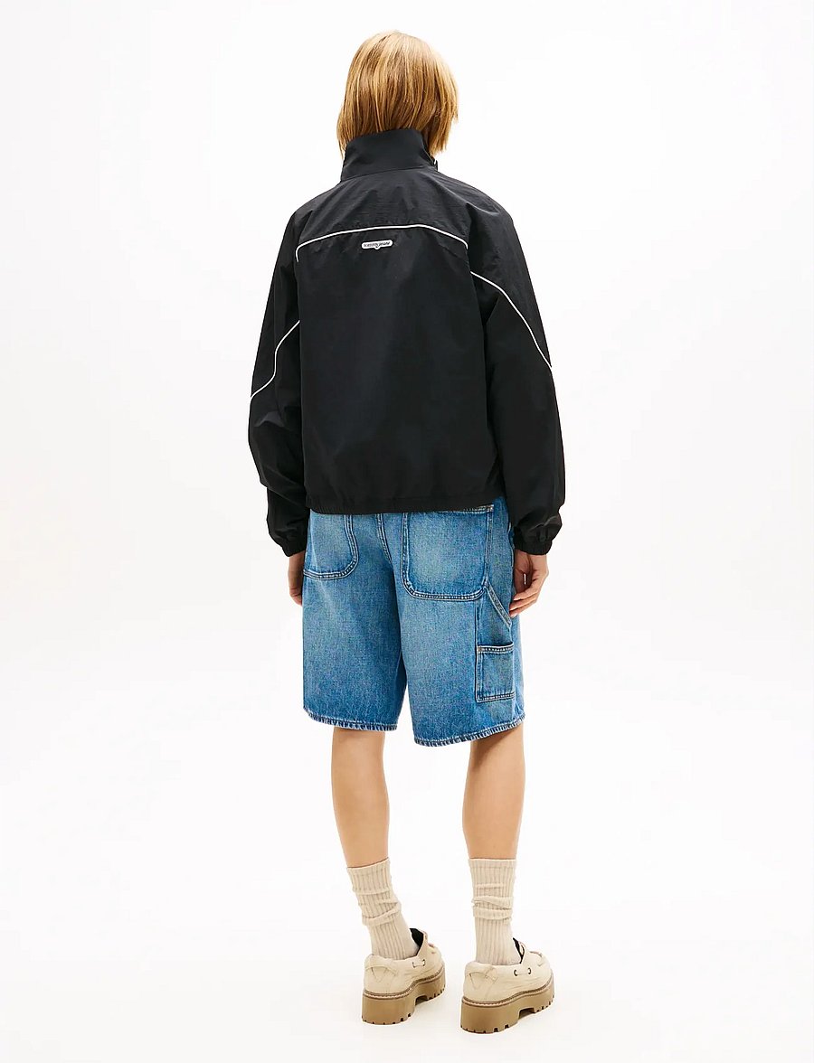 Tommy Jeans - TJW PIPING NYLON TRACK JACKET - freizeitjacken - black - 2