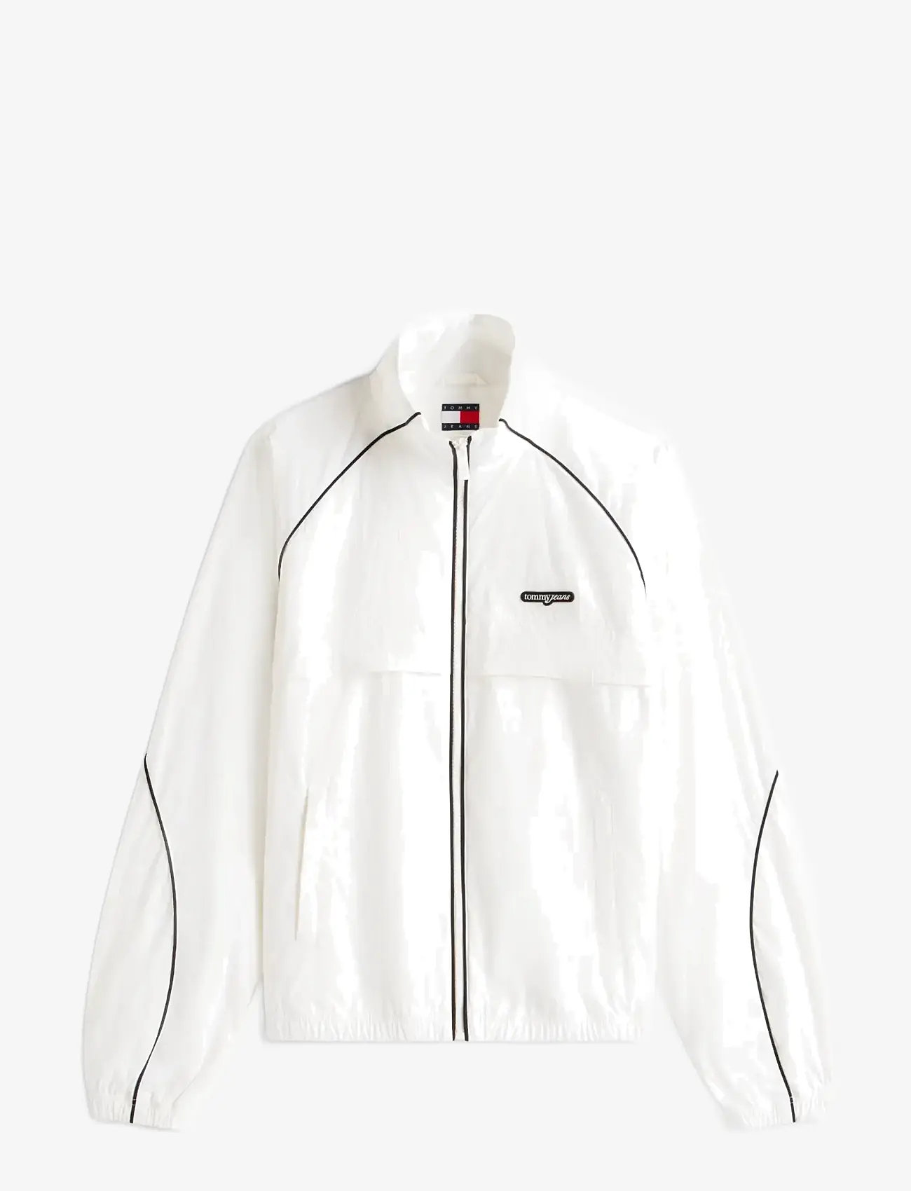 Tommy Jeans - TJW PIPING NYLON TRACK JACKET - sportjacken - ecru - 1