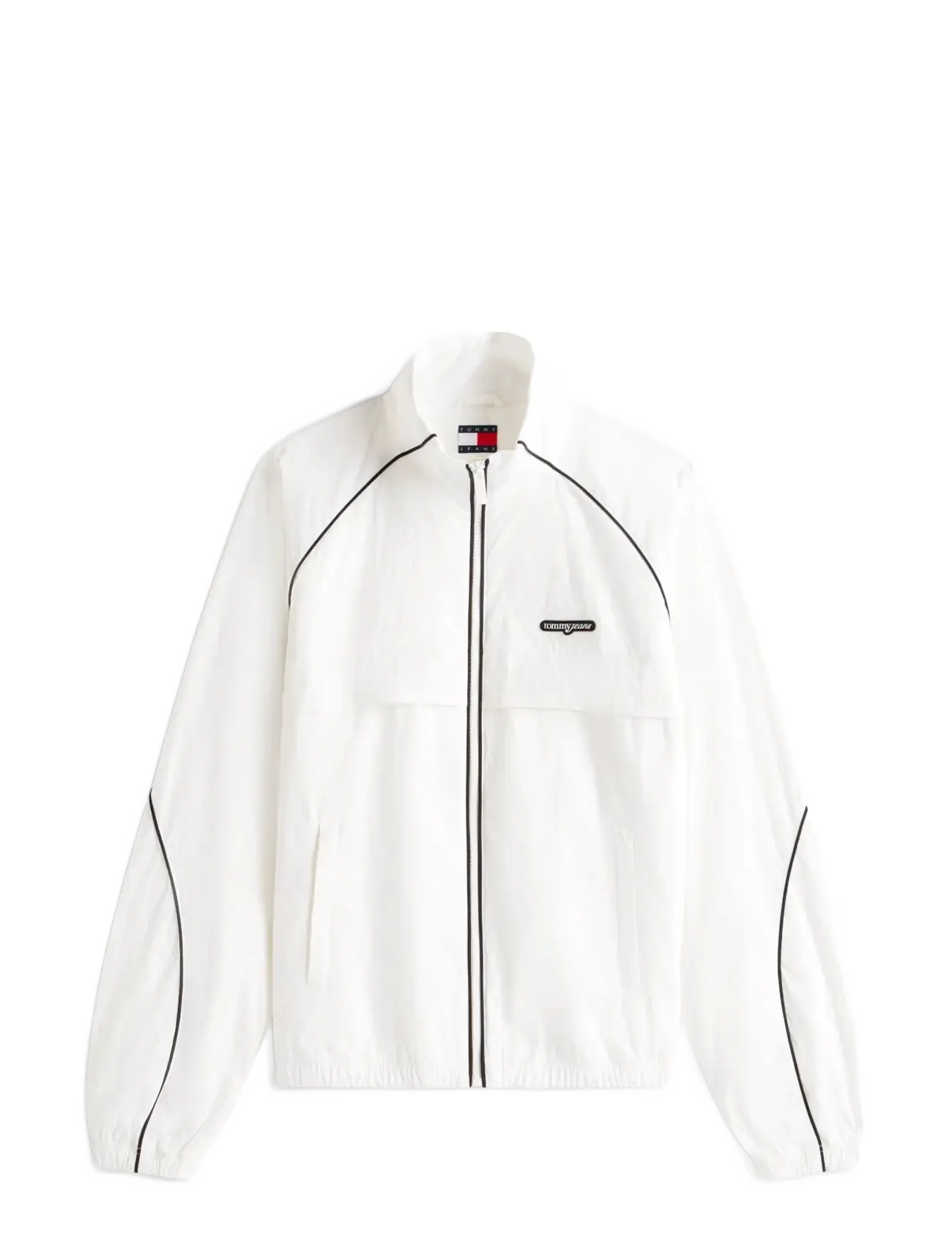 Tommy Jeans TJW PIPING NYLON TRACK JACKET - Jakker - ECRU / white